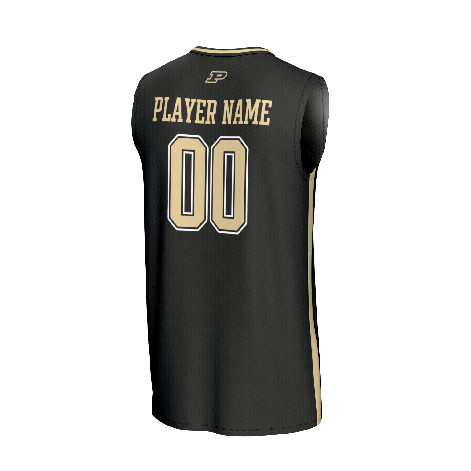 Purdue Boilermakers Lightweight Basketball Fashion Jersey Black - back view