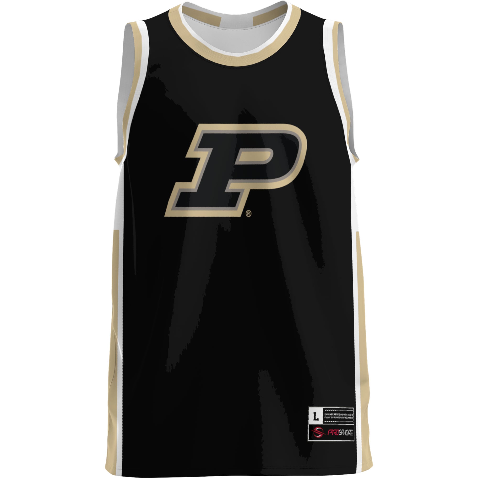 Purdue Boilermakers Lightweight Basketball Jersey Gold - front view