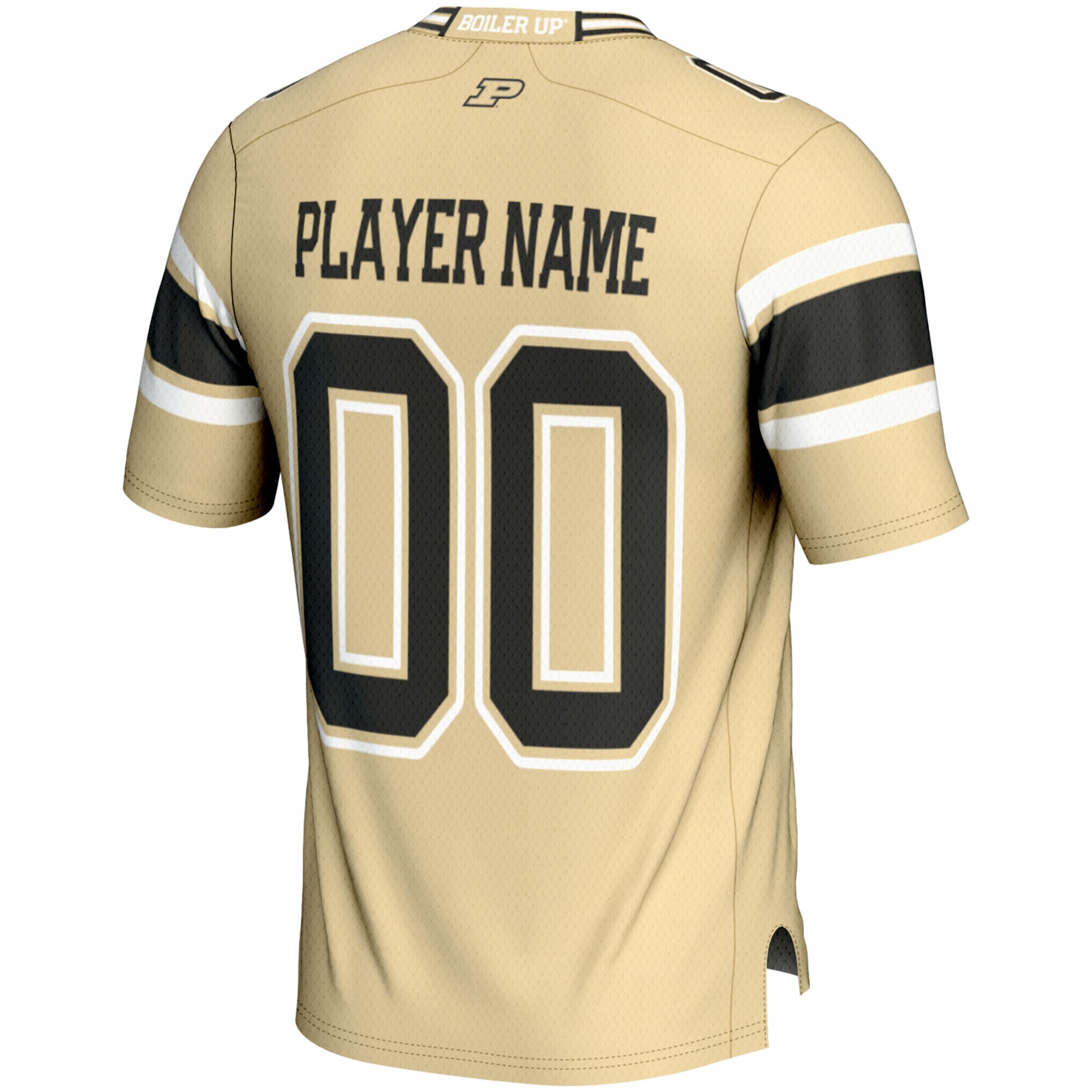 Purdue Boilermakers Youth Football Jersey Gold - back view