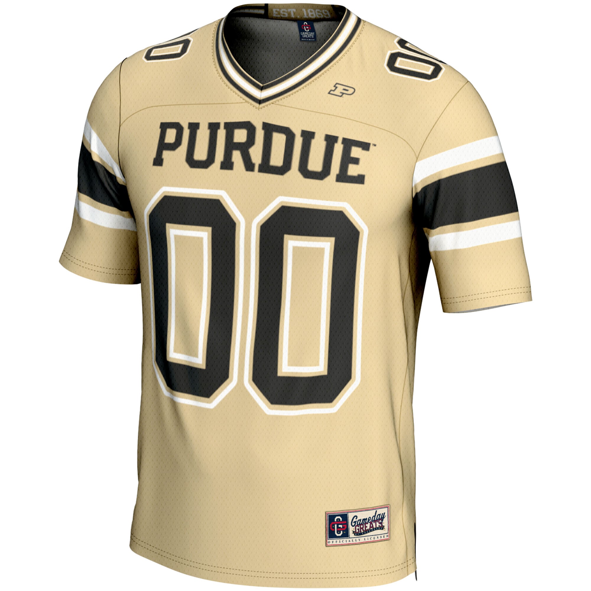 Purdue Boilermakers Youth Football Jersey Gold - front view