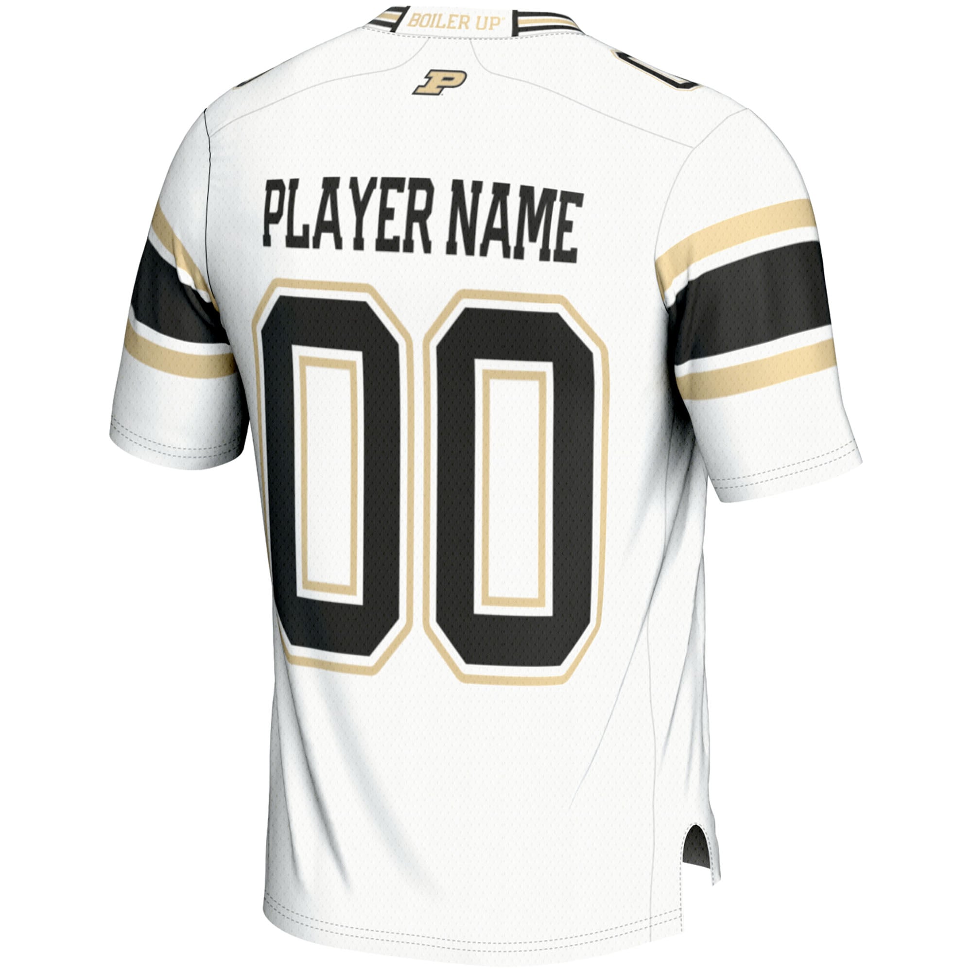 Purdue Boilermakers Youth Football Jersey White - back view