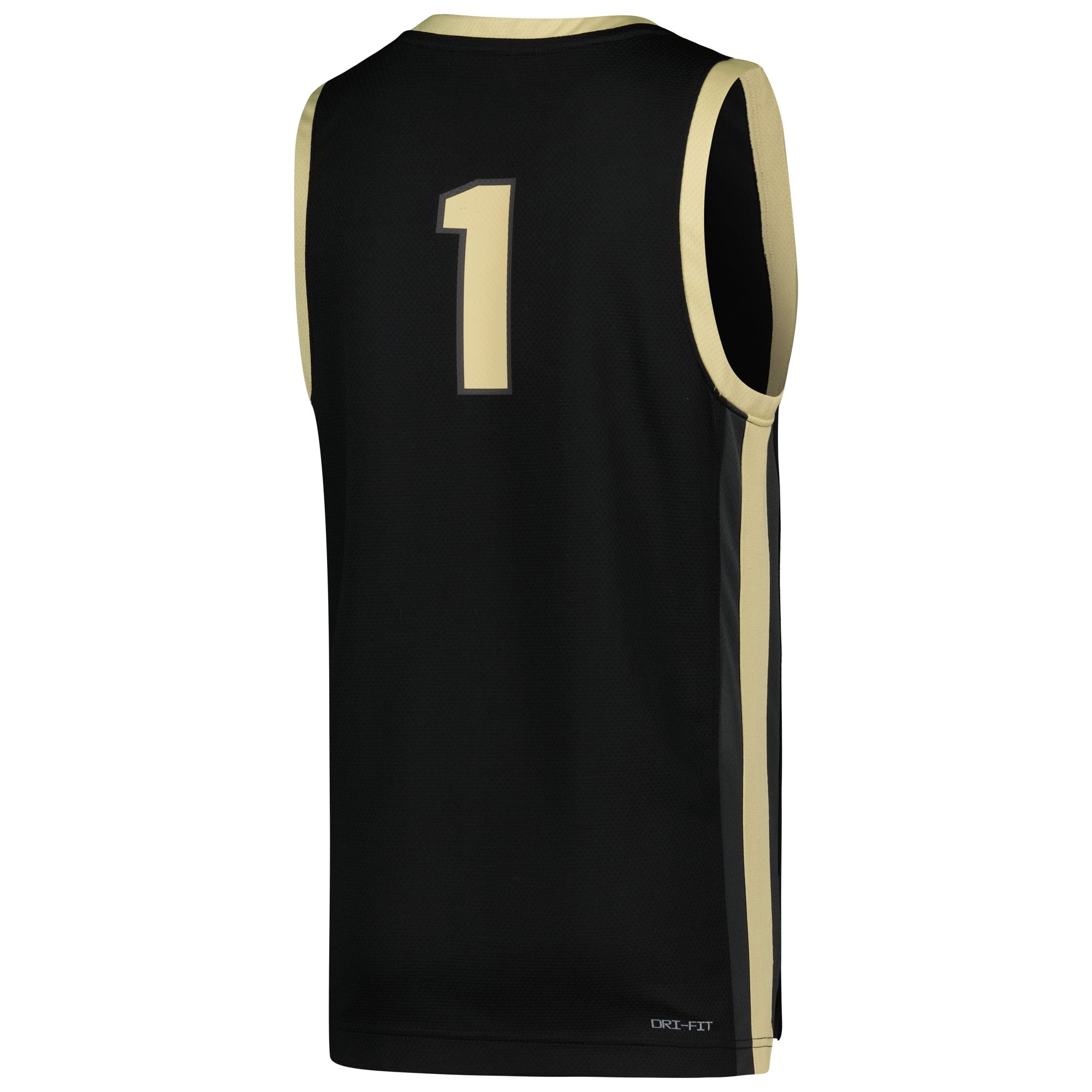 #1 Purdue Boilermakers Youth Icon Basketball Jersey Black - back view
