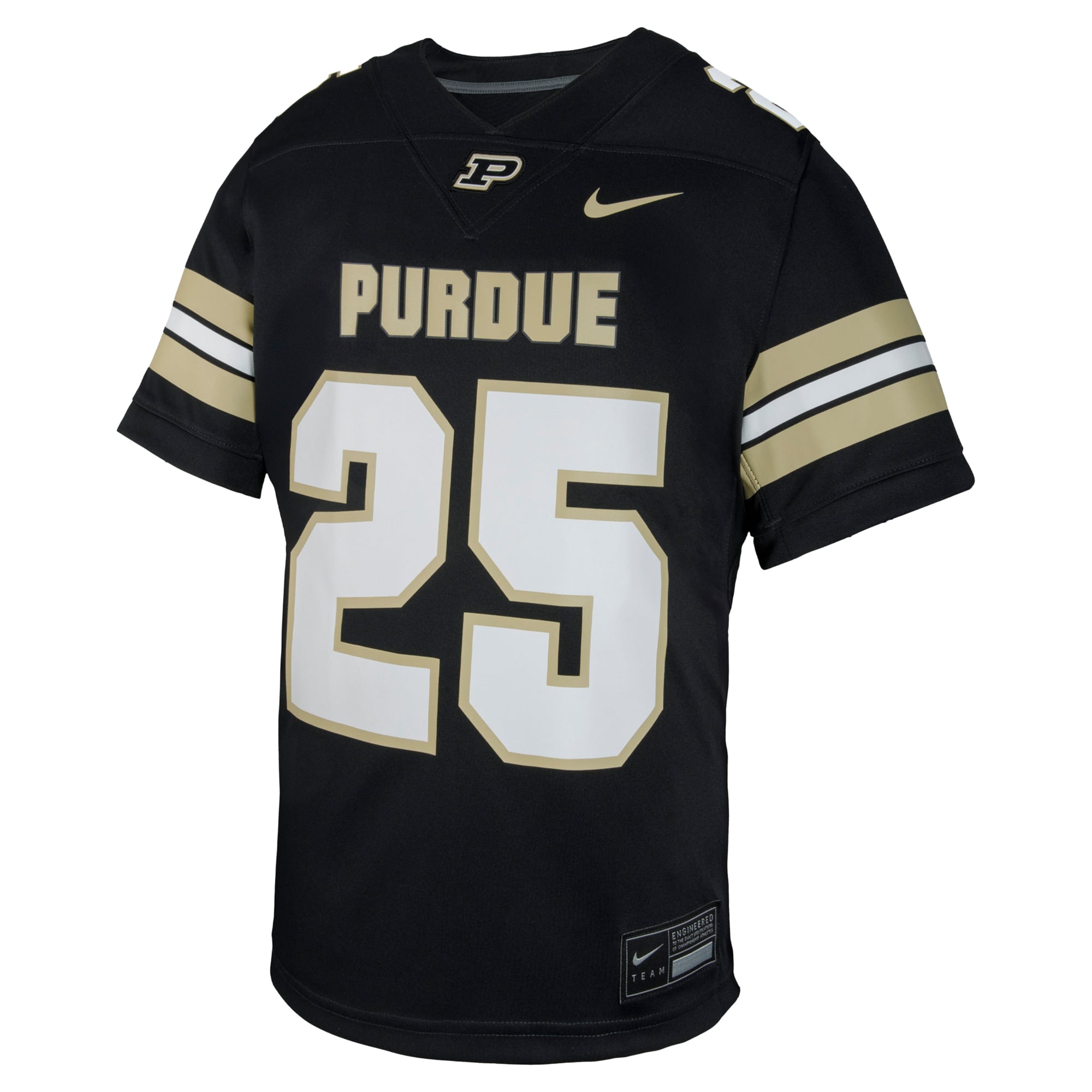 #1 Purdue Boilermakers Youth Jersey Black - front view