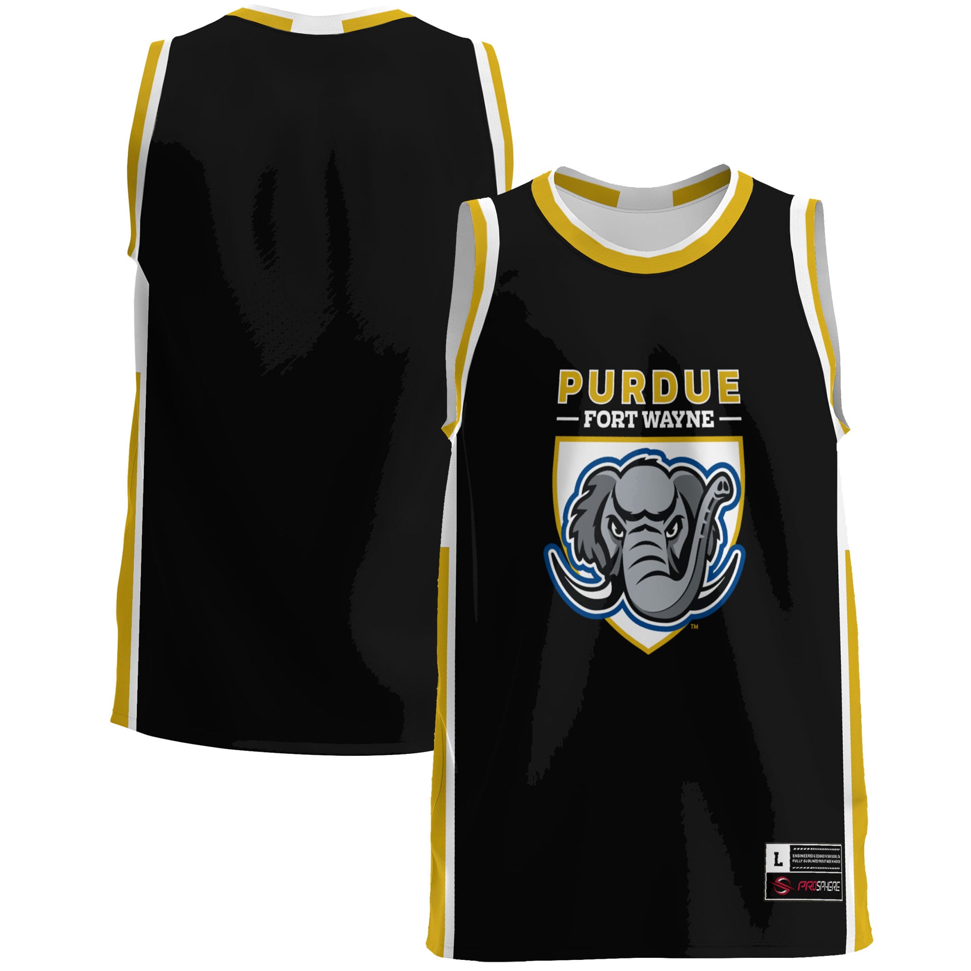 Purdue Fort Wayne Mastodons Lightweight Basketball Jersey Blue - front and back view