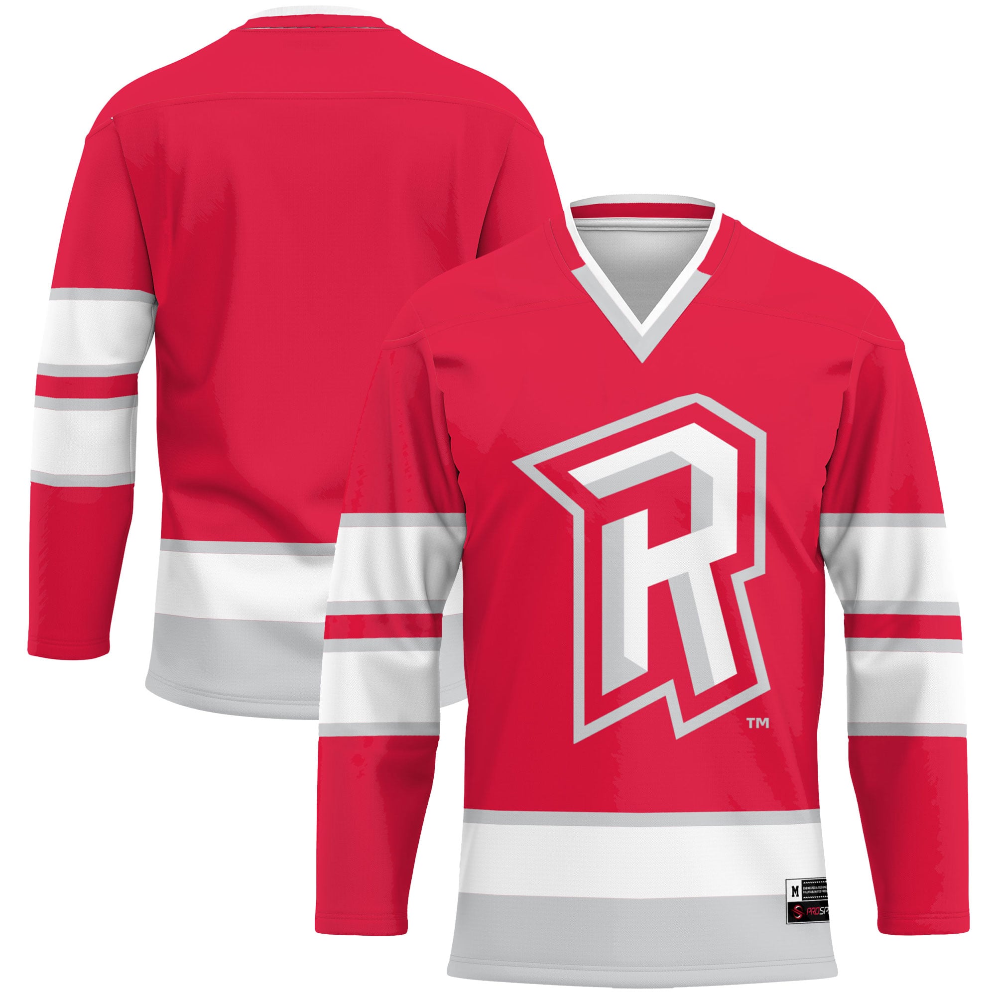 Radford Highlanders Hockey Jersey Red - front and back view