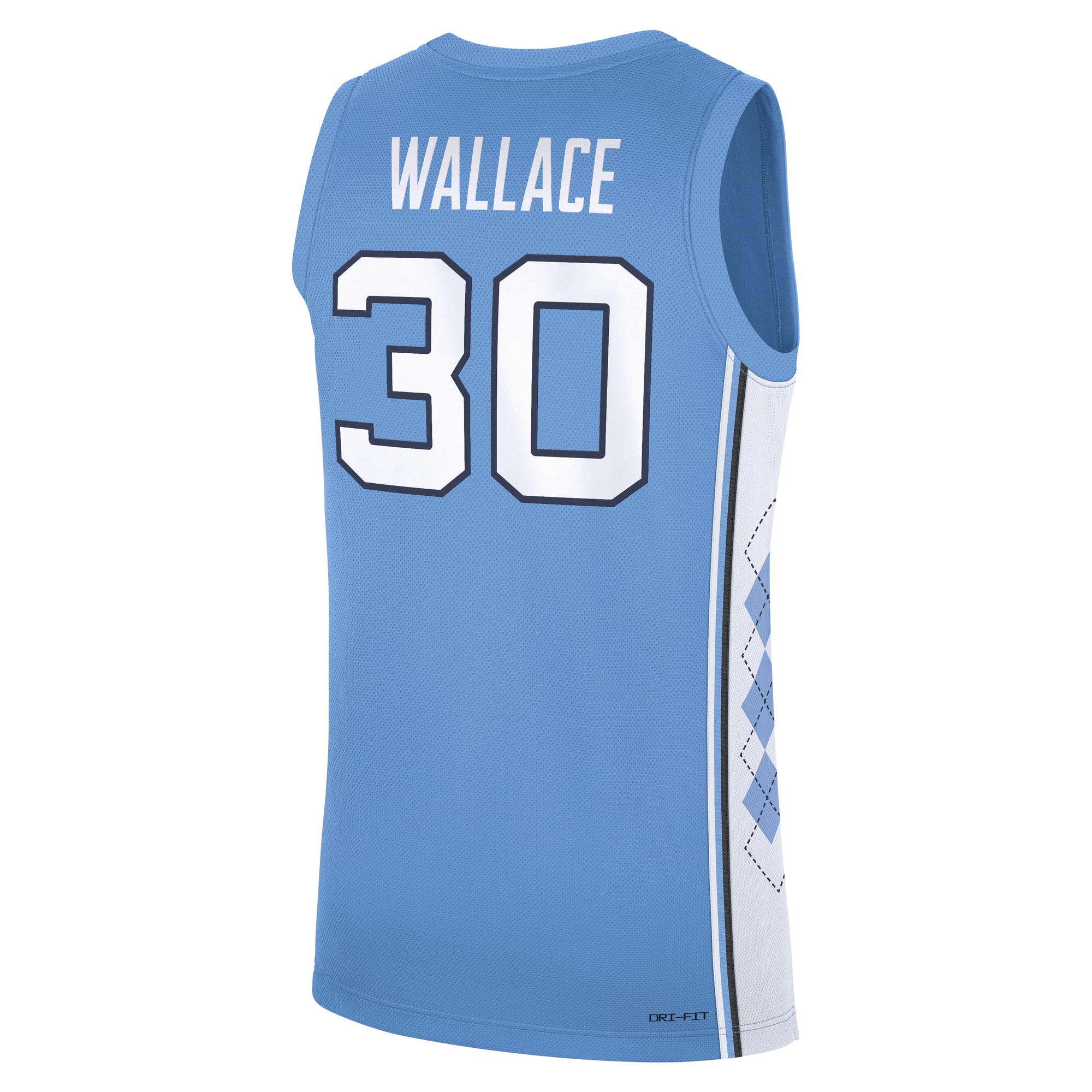 Rasheed Wallace North Carolina Tar Heels Road Basketball Jersey Carolina Blue - back view