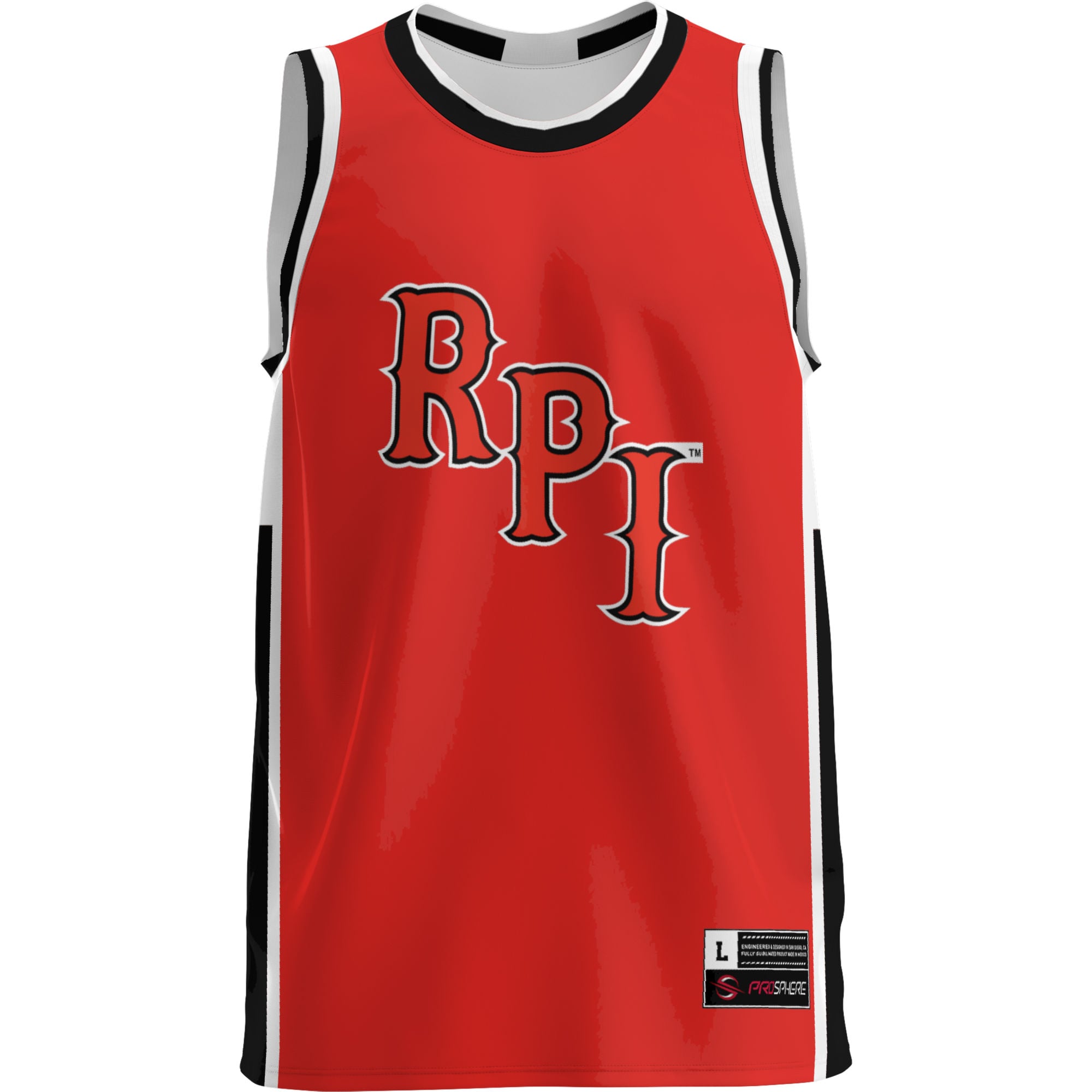 Rensselaer Polytechnic Institute Engineers Lightweight Basketball Jersey Red - front view