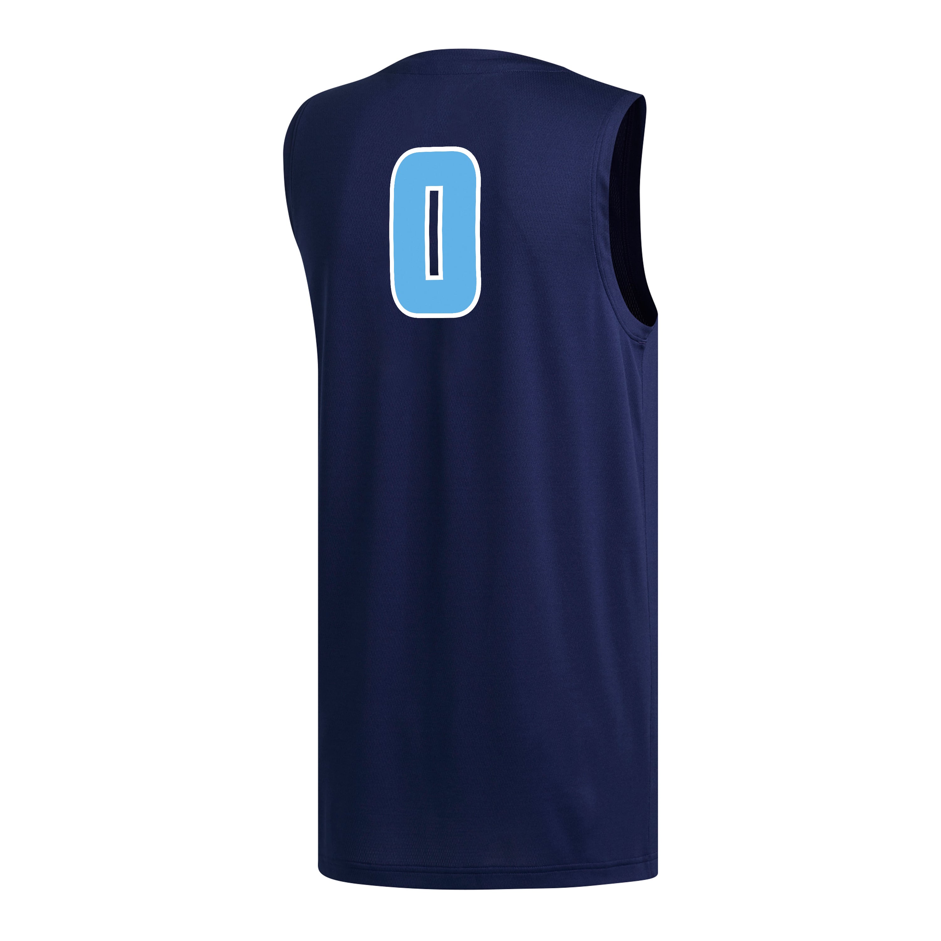#0 Rhode Island Rams Basketball Jersey Navy - back view