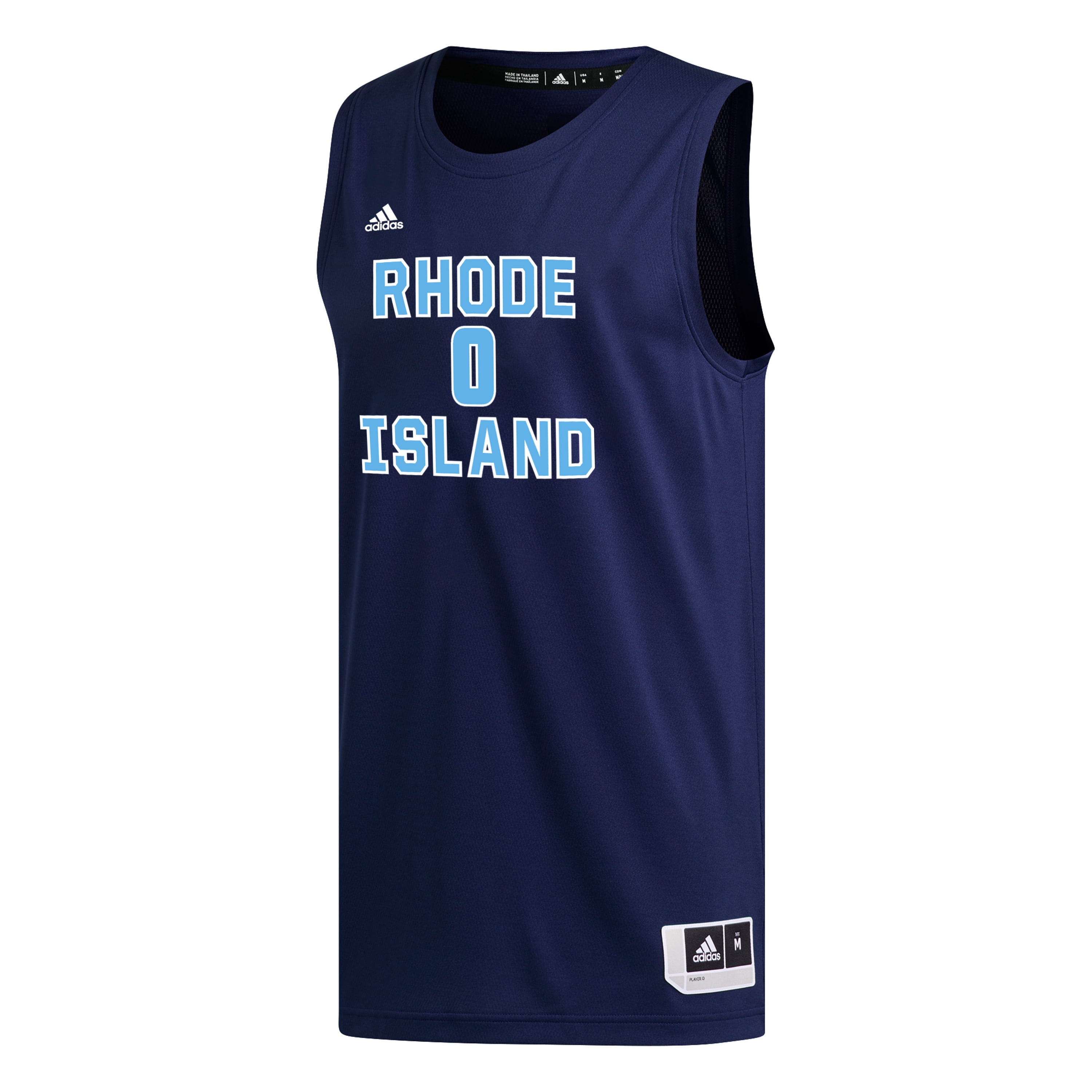 #0 Rhode Island Rams Basketball Jersey Navy - front view