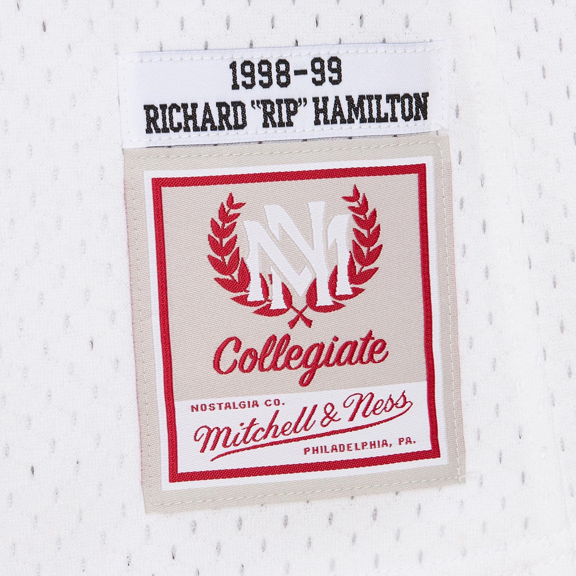 Richard Hamilton UConn Huskies 1998/99 Jersey White - detail view 3