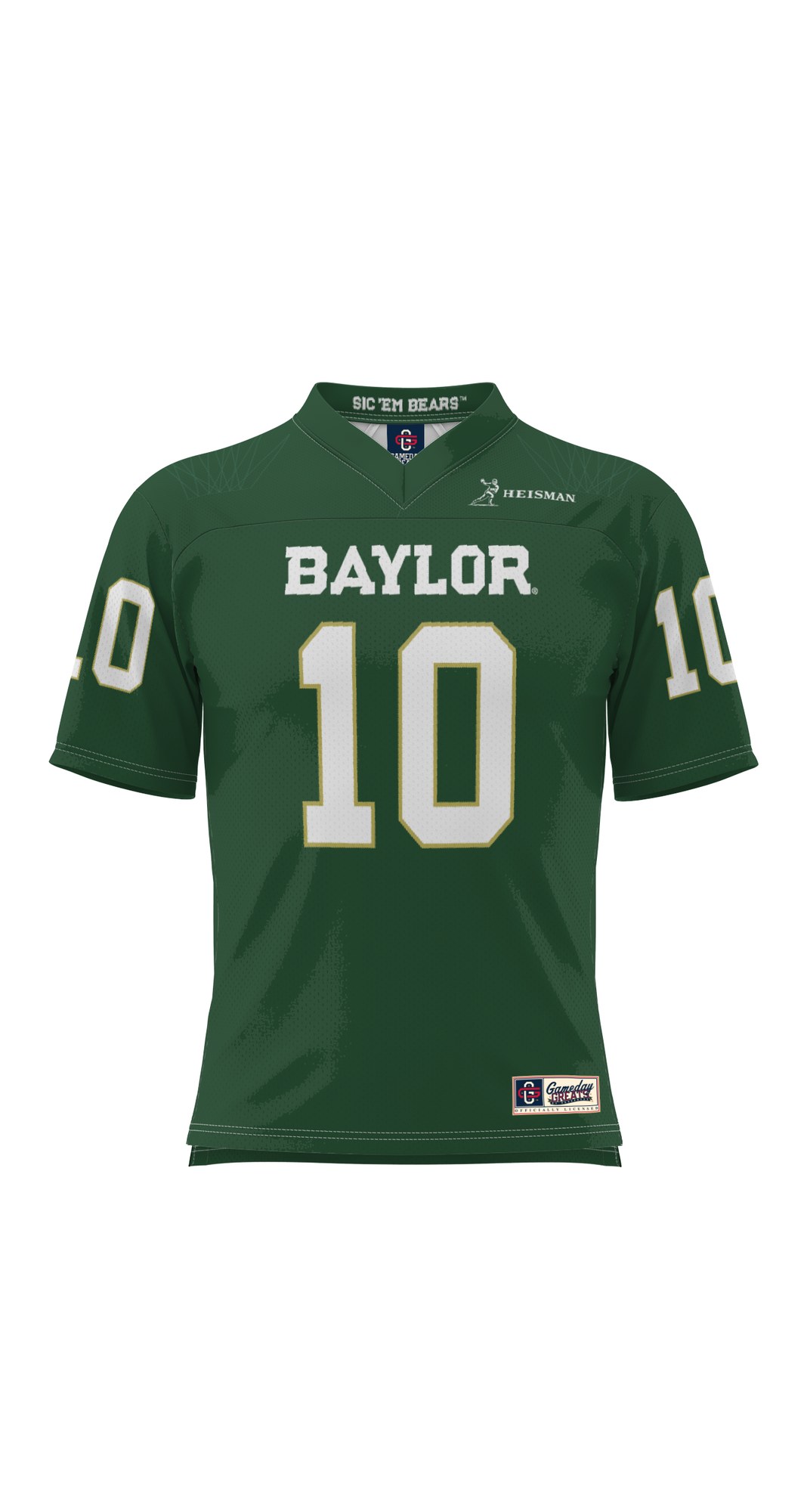 Robert Griffin III Baylor Bears Youth Heisman Football Jersey Green - front view