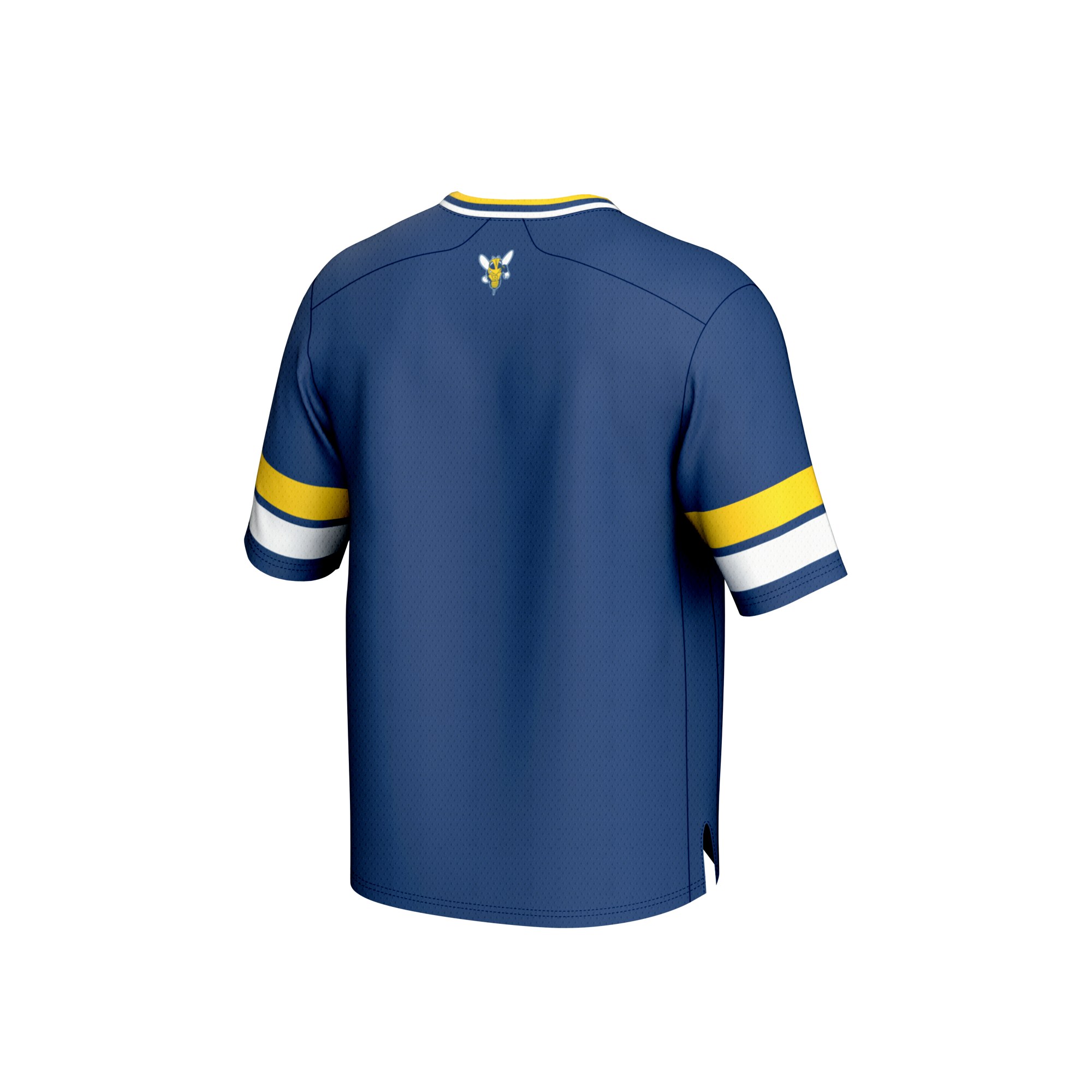 Rochester Yellow Jackets Football Jersey Blue - back view