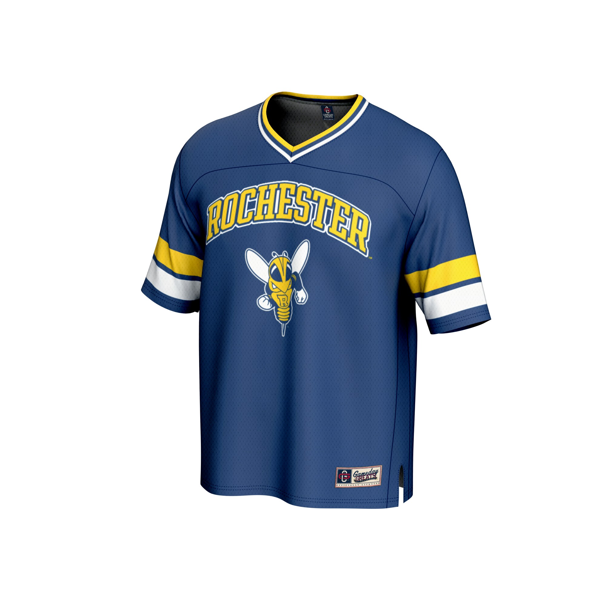 Rochester Yellow Jackets Football Jersey Blue - front view