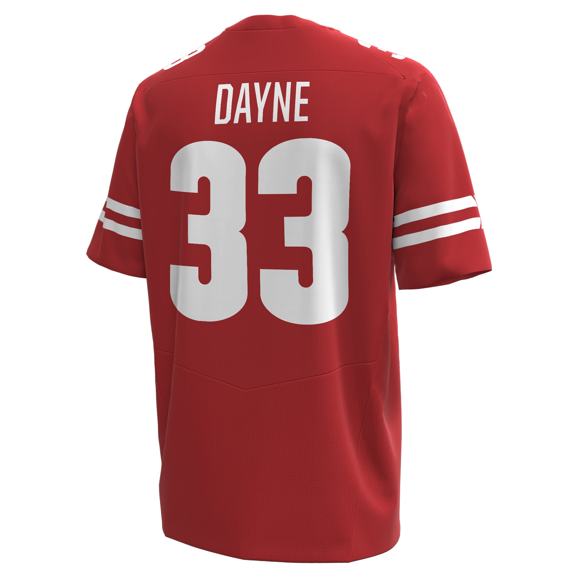 Ron Dayne Wisconsin Badgers Football Player Jersey Red - back view