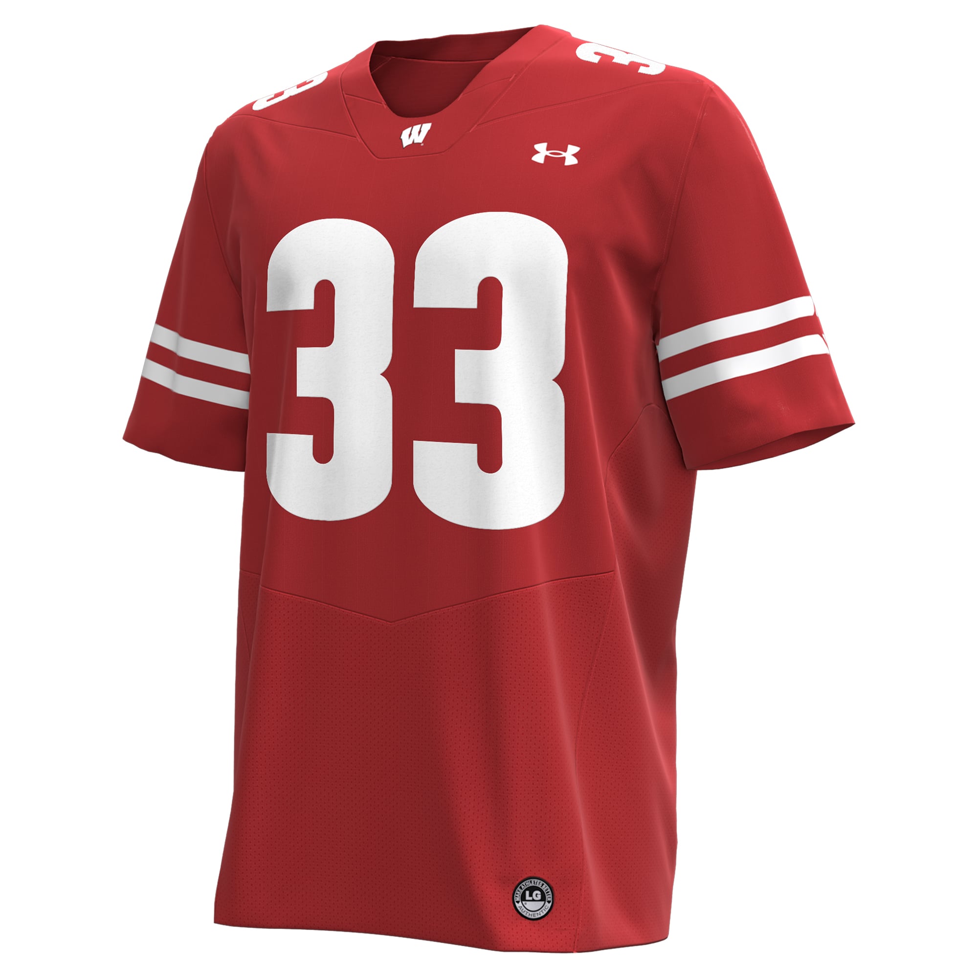 Ron Dayne Wisconsin Badgers Football Player Jersey Red - front view