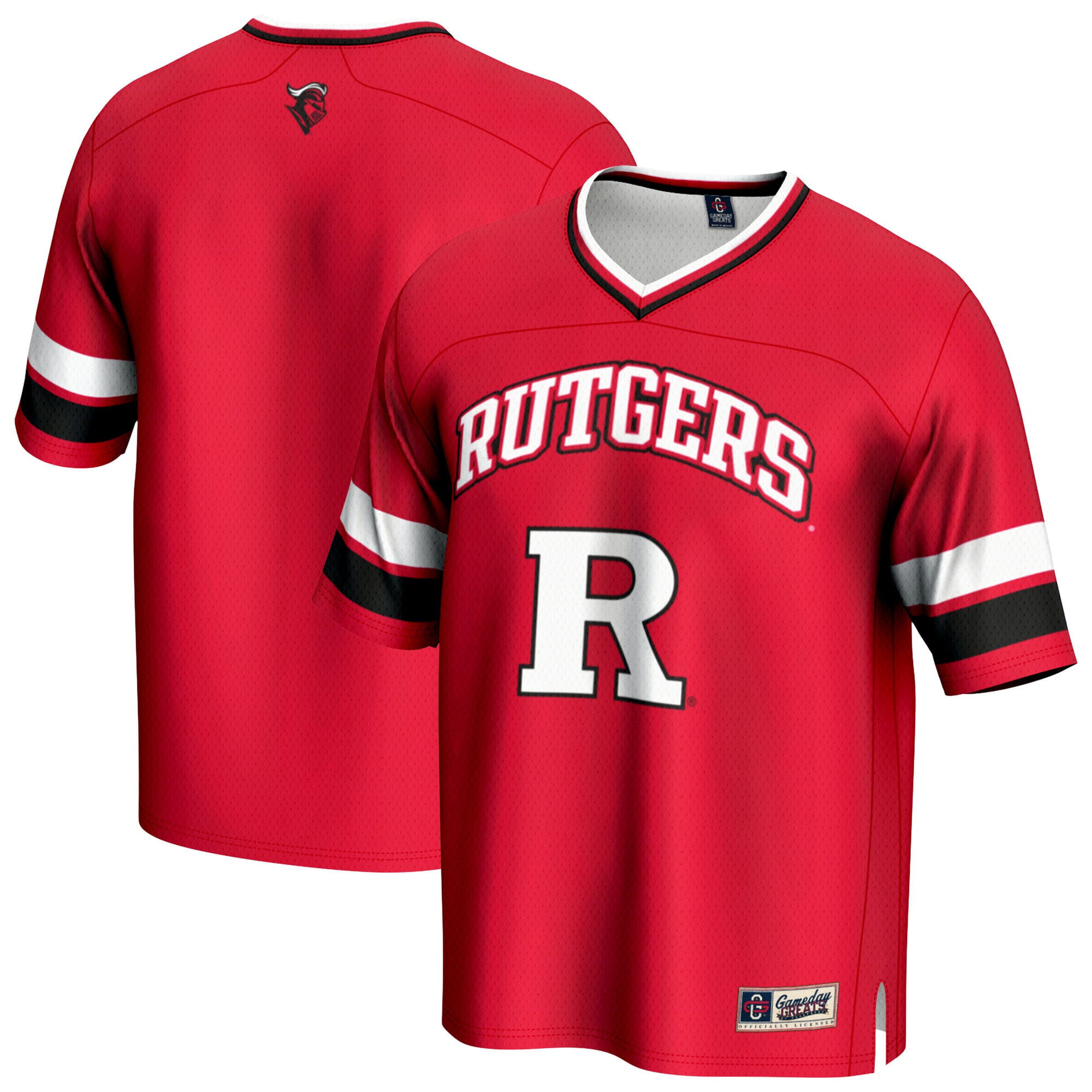 Rutgers Scarlet Knights Football Jersey Scarlet - front and back view