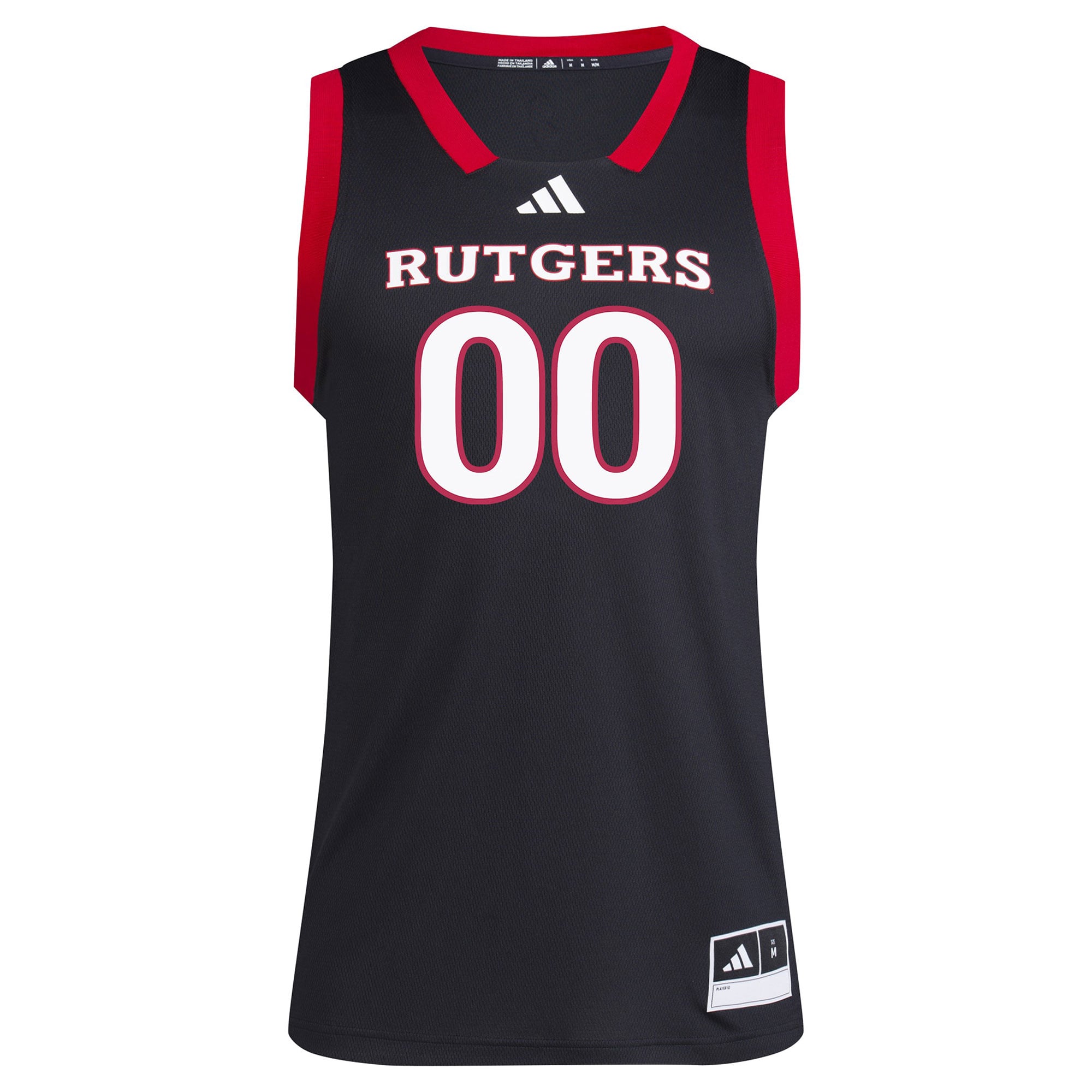 #1 Rutgers Scarlet Knights Jersey Black - front view