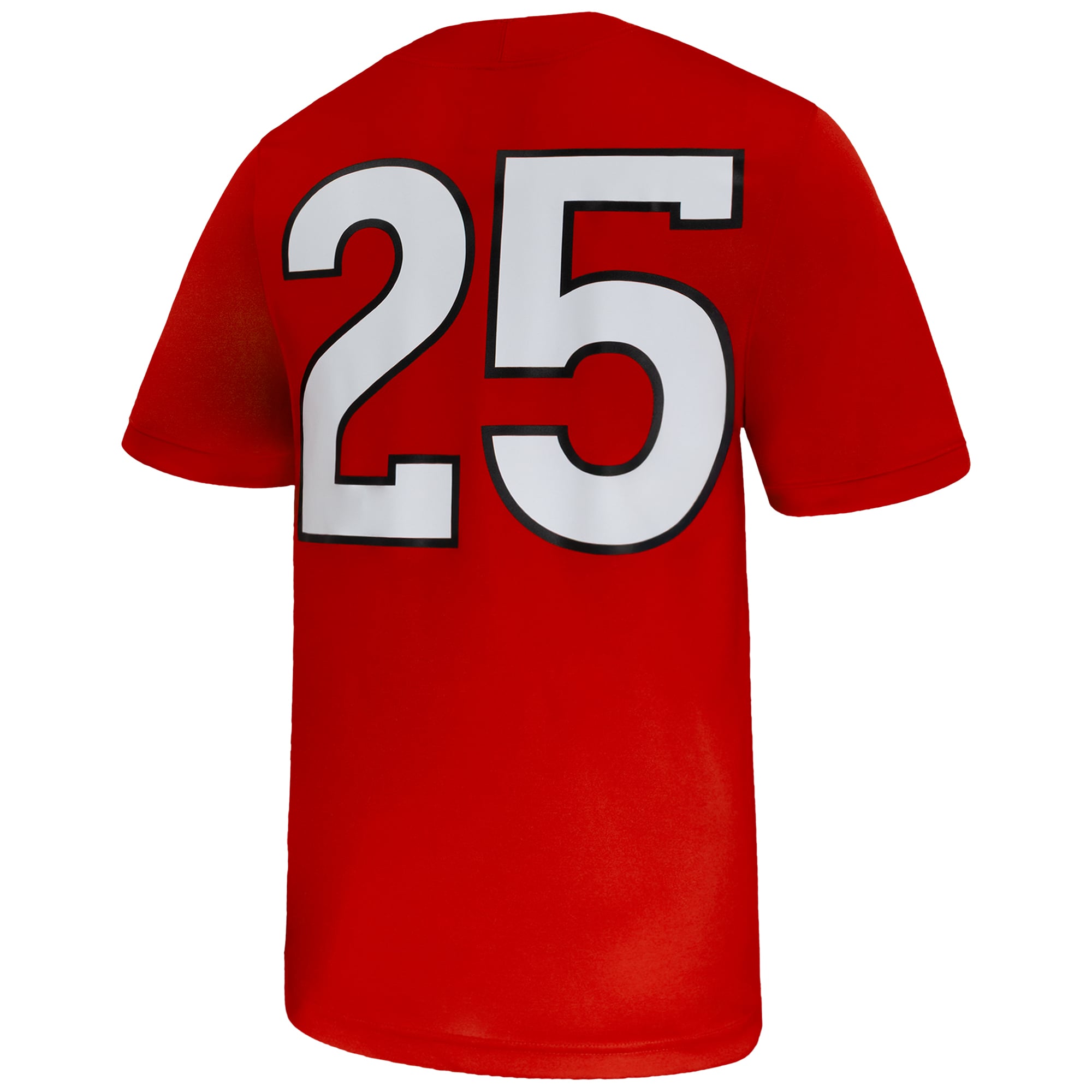 #25 Rutgers Scarlet Knights Jersey Scarlet - back view