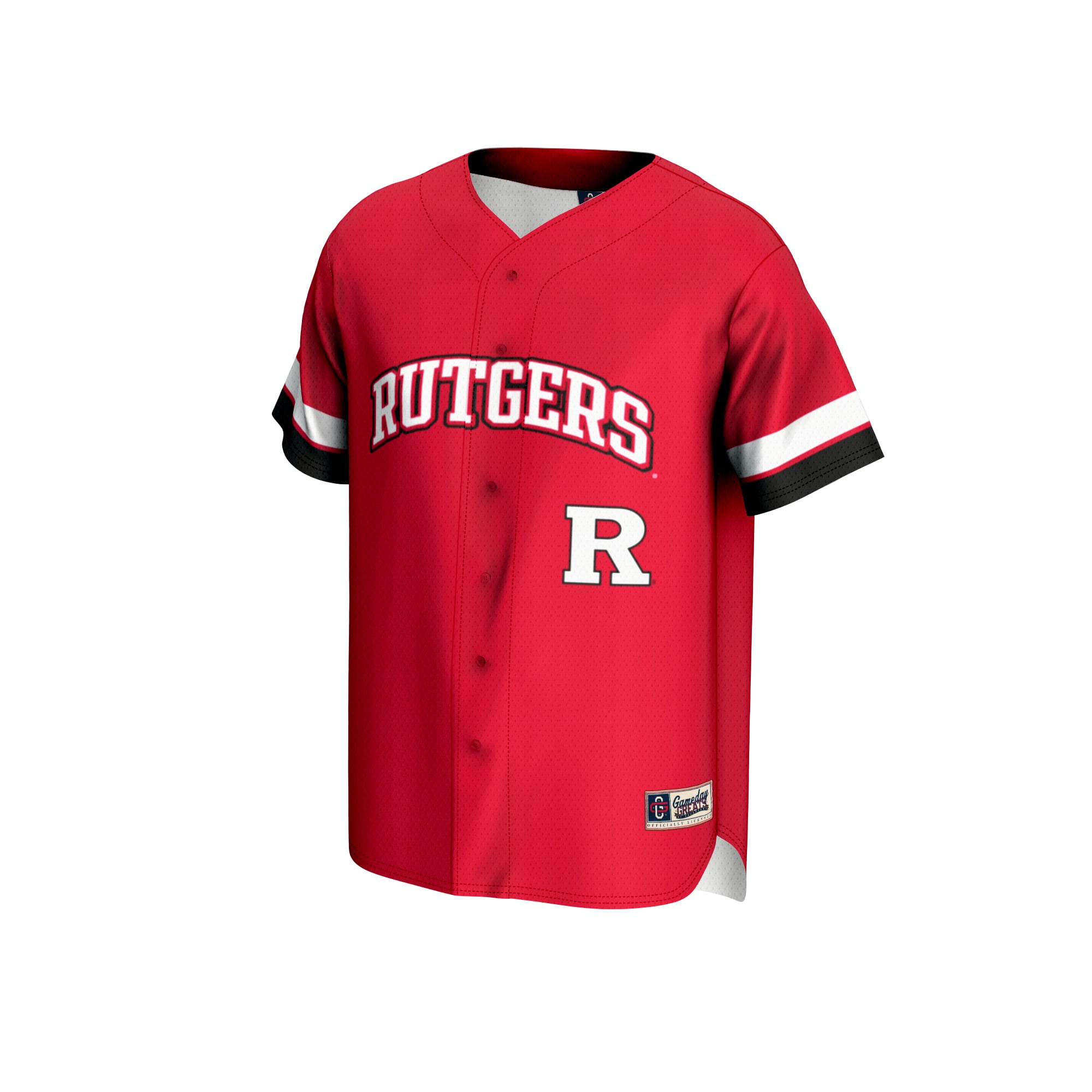 Rutgers Scarlet Knights Youth Baseball Jersey Scarlet - front view