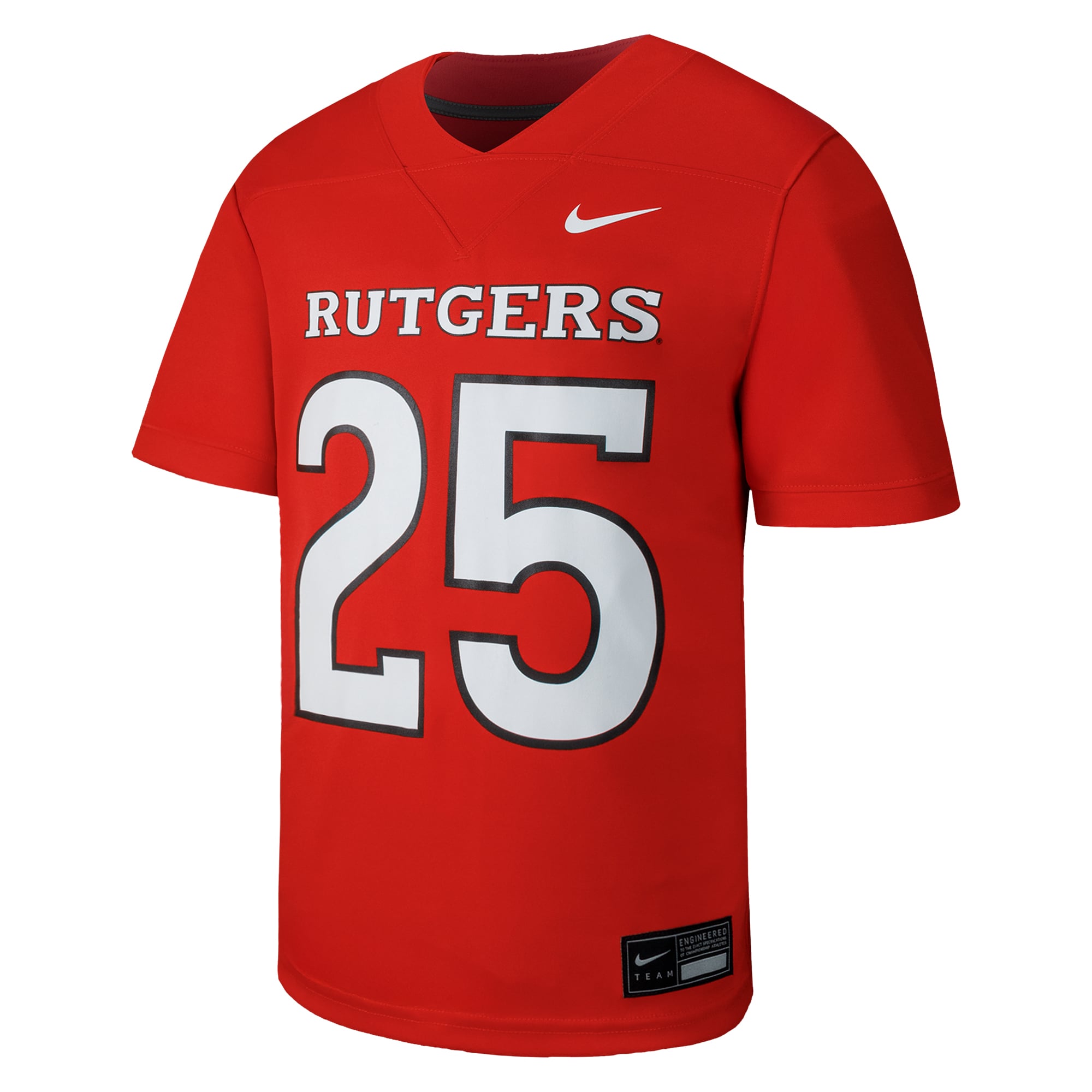 #1 Rutgers Scarlet Knights Youth Jersey Scarlet - front view