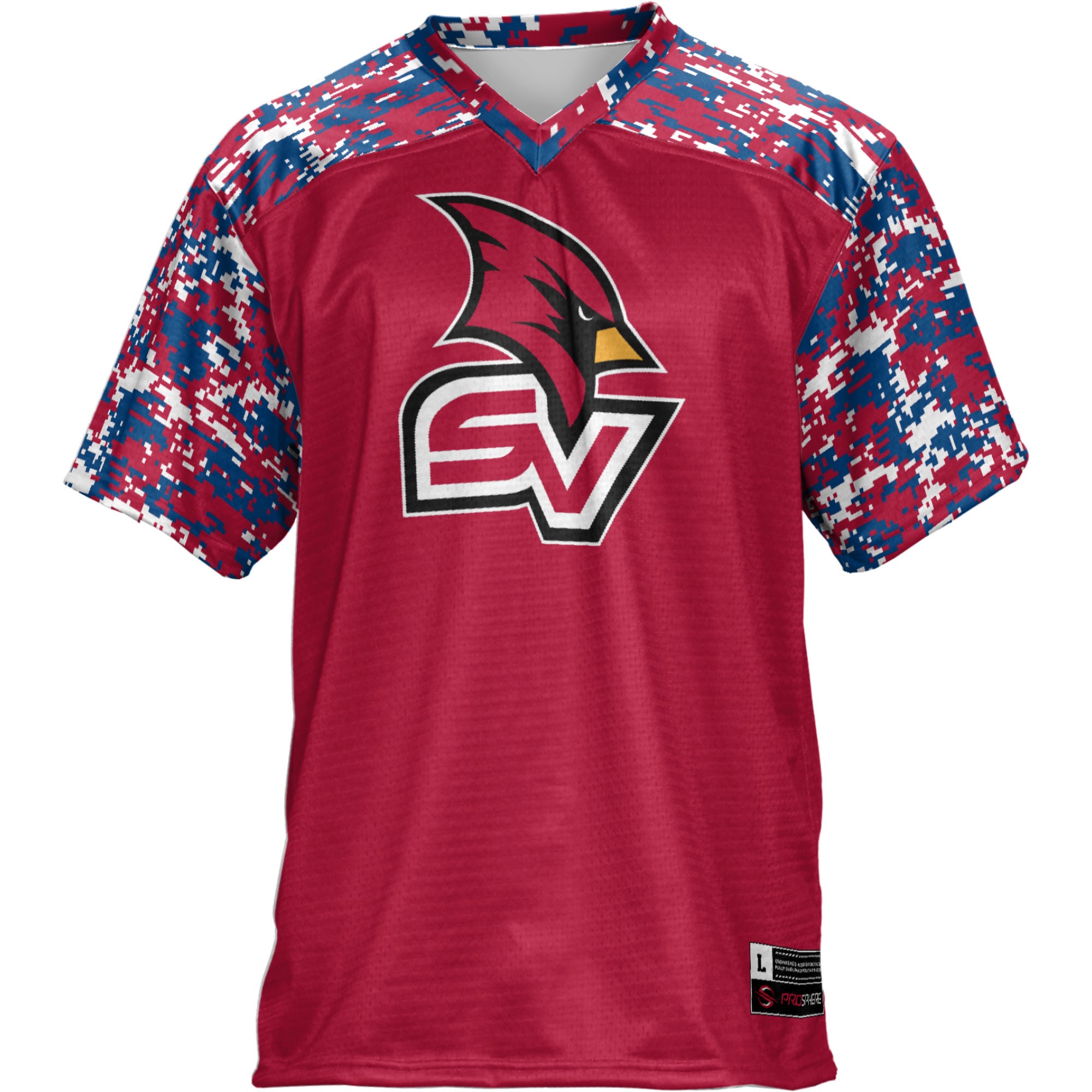 Saginaw Valley State Cardinals Football Jersey Red - front view