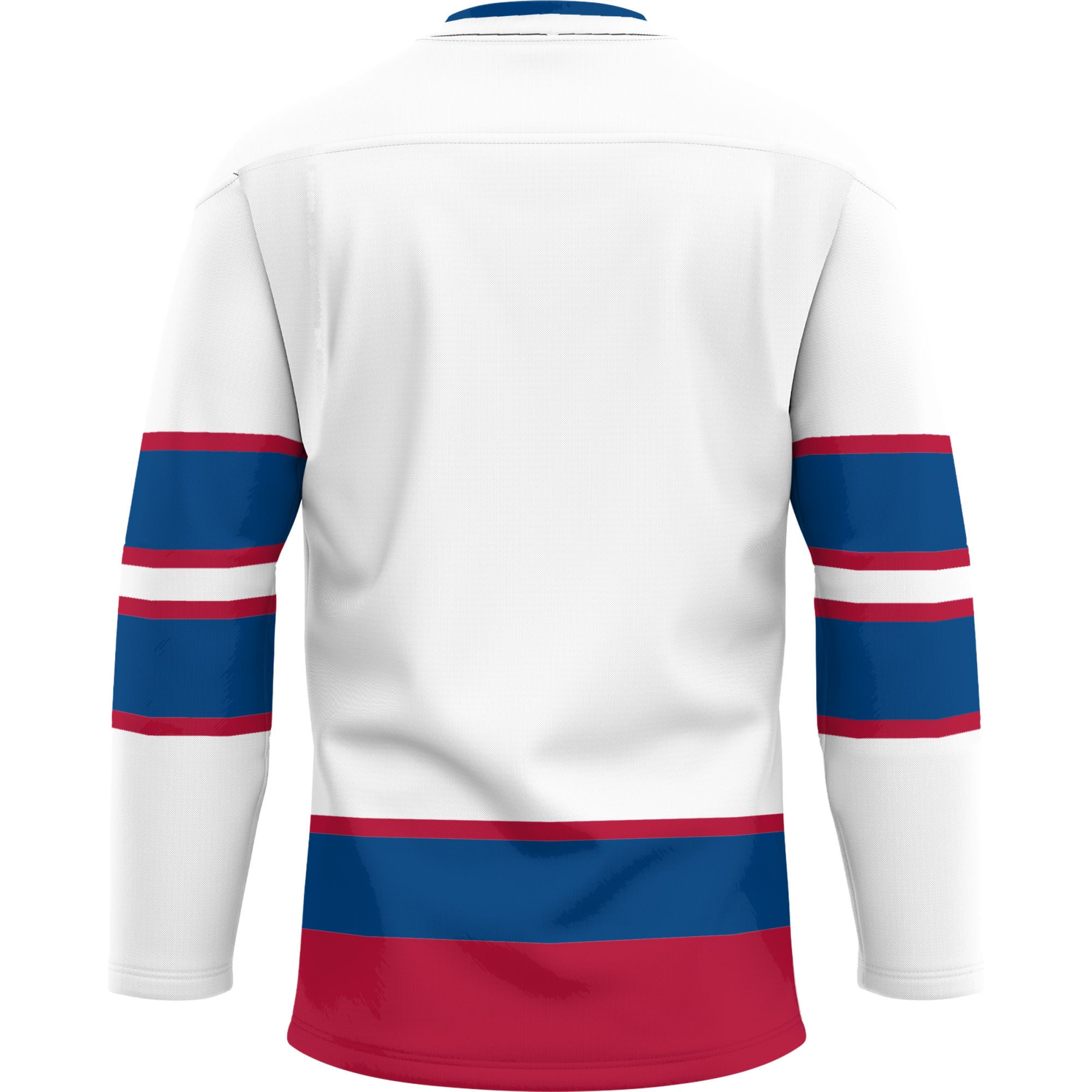 Saginaw Valley State Cardinals Hockey Jersey White - back view