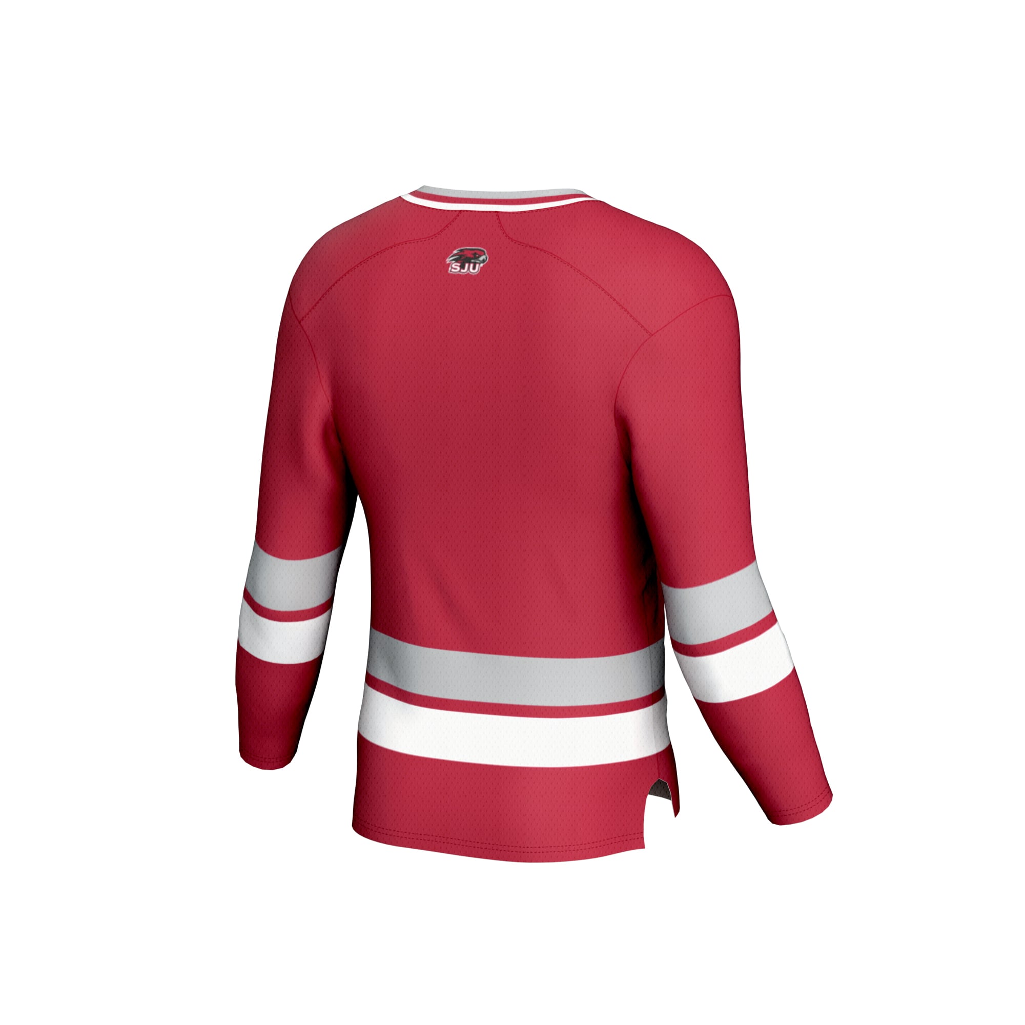 Saint Joseph's Hawks Unisex Spirit Hockey Jersey Crimson - back view