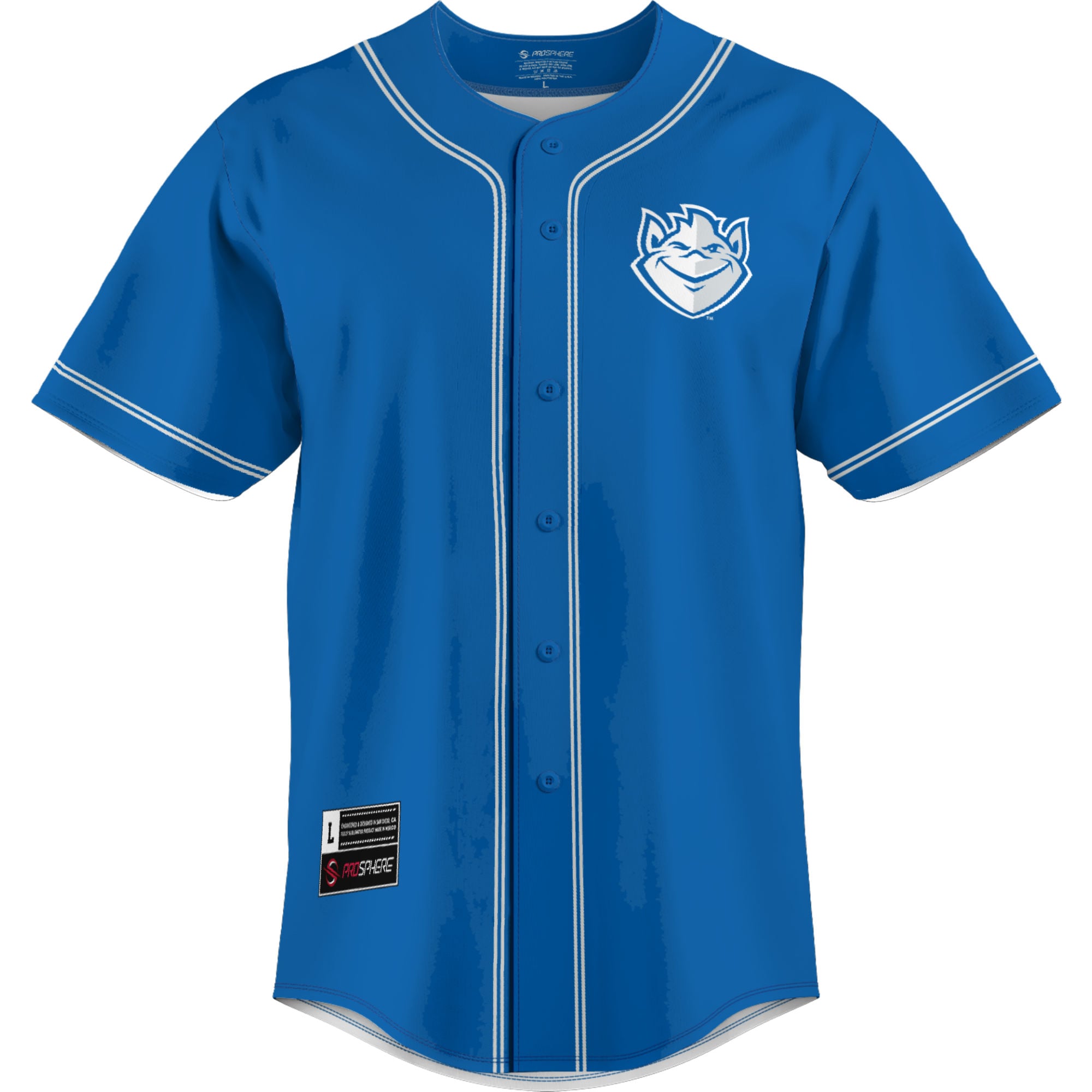 Saint Louis Billikens Lightweight Baseball Jersey Blue - front view