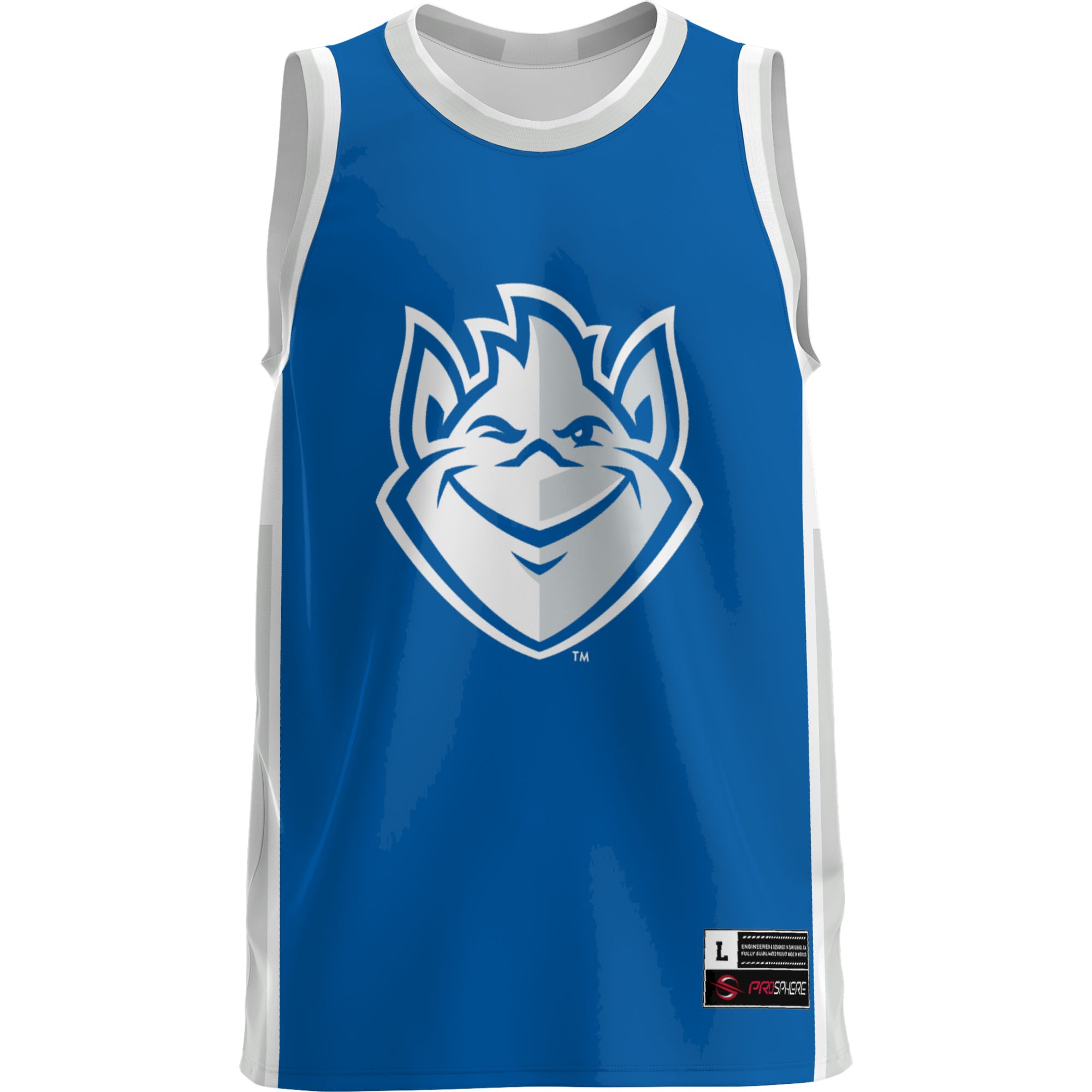 Saint Louis Billikens Lightweight Basketball Jersey Blue - front view
