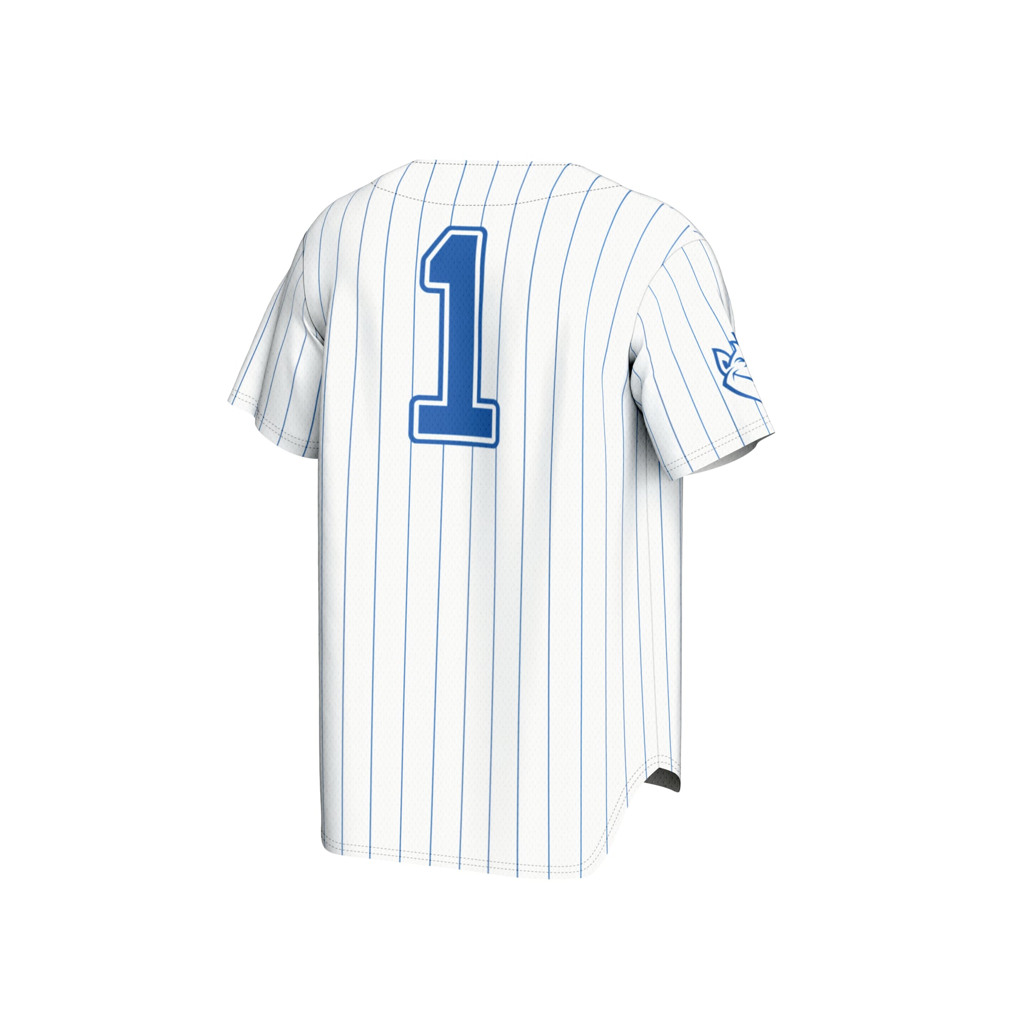 #1 Saint Louis Billikens Unisex Lightweight Baseball Fashion Jersey White - back view