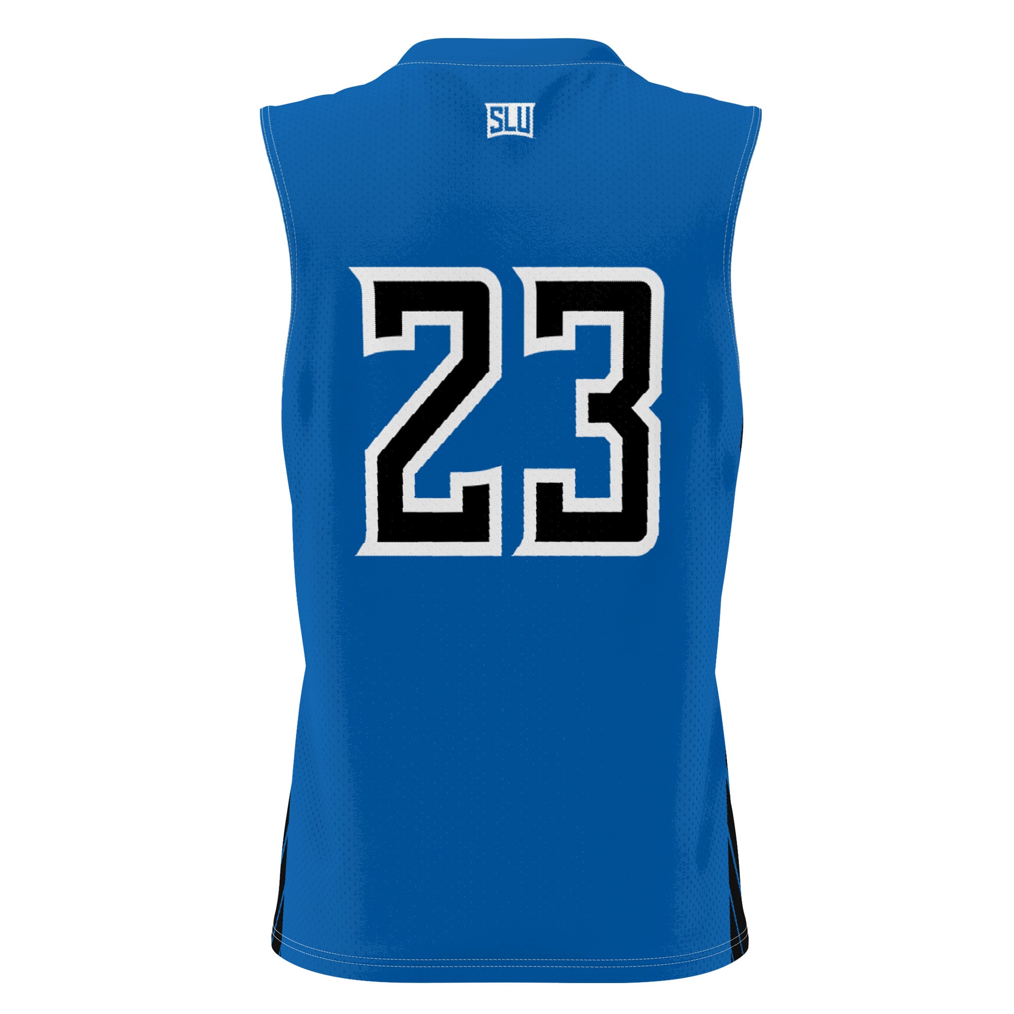 #23 Saint Louis Billikens Unisex Lightweight Basketball Jersey Blue - back view