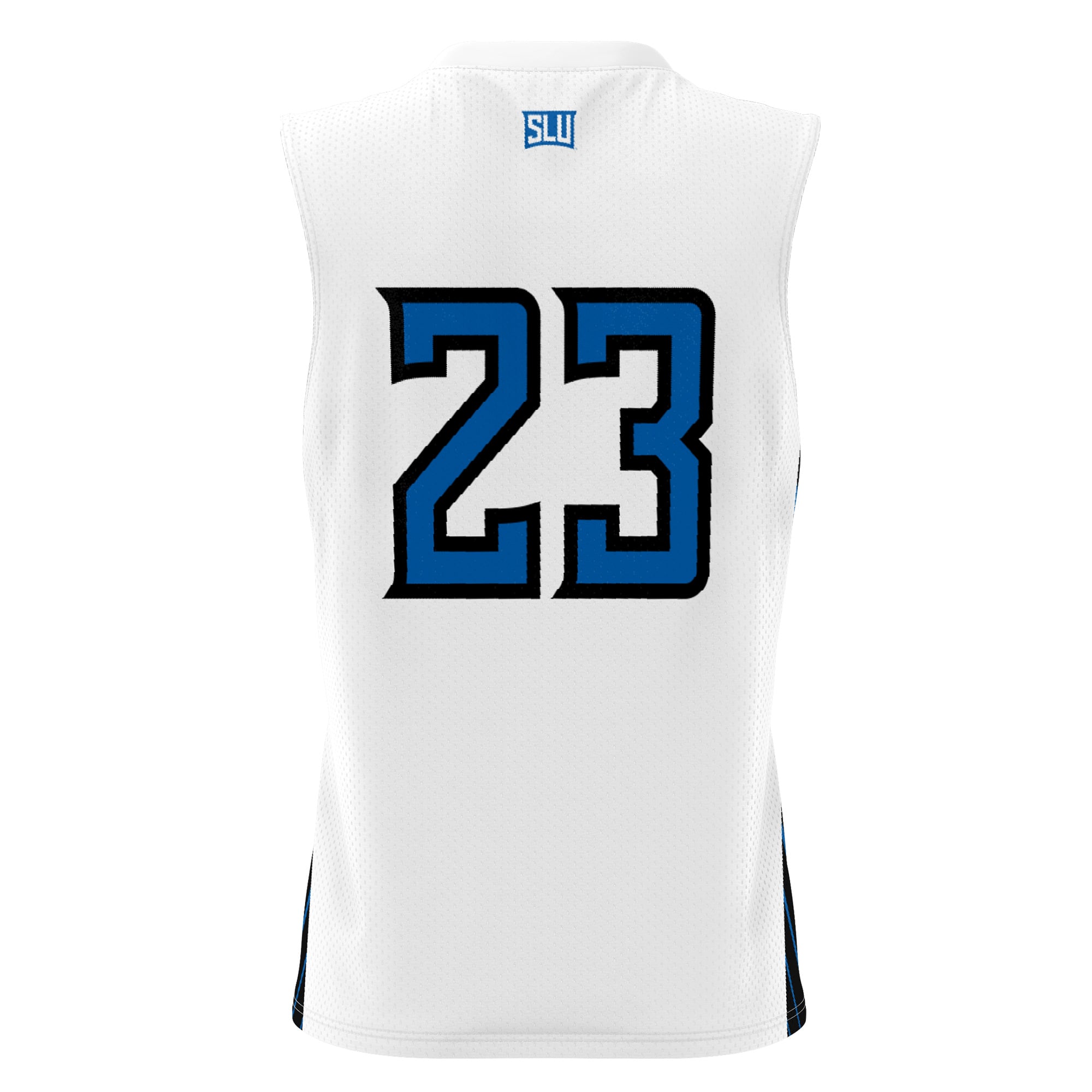 #23 Saint Louis Billikens Unisex Lightweight Basketball Jersey White - back view