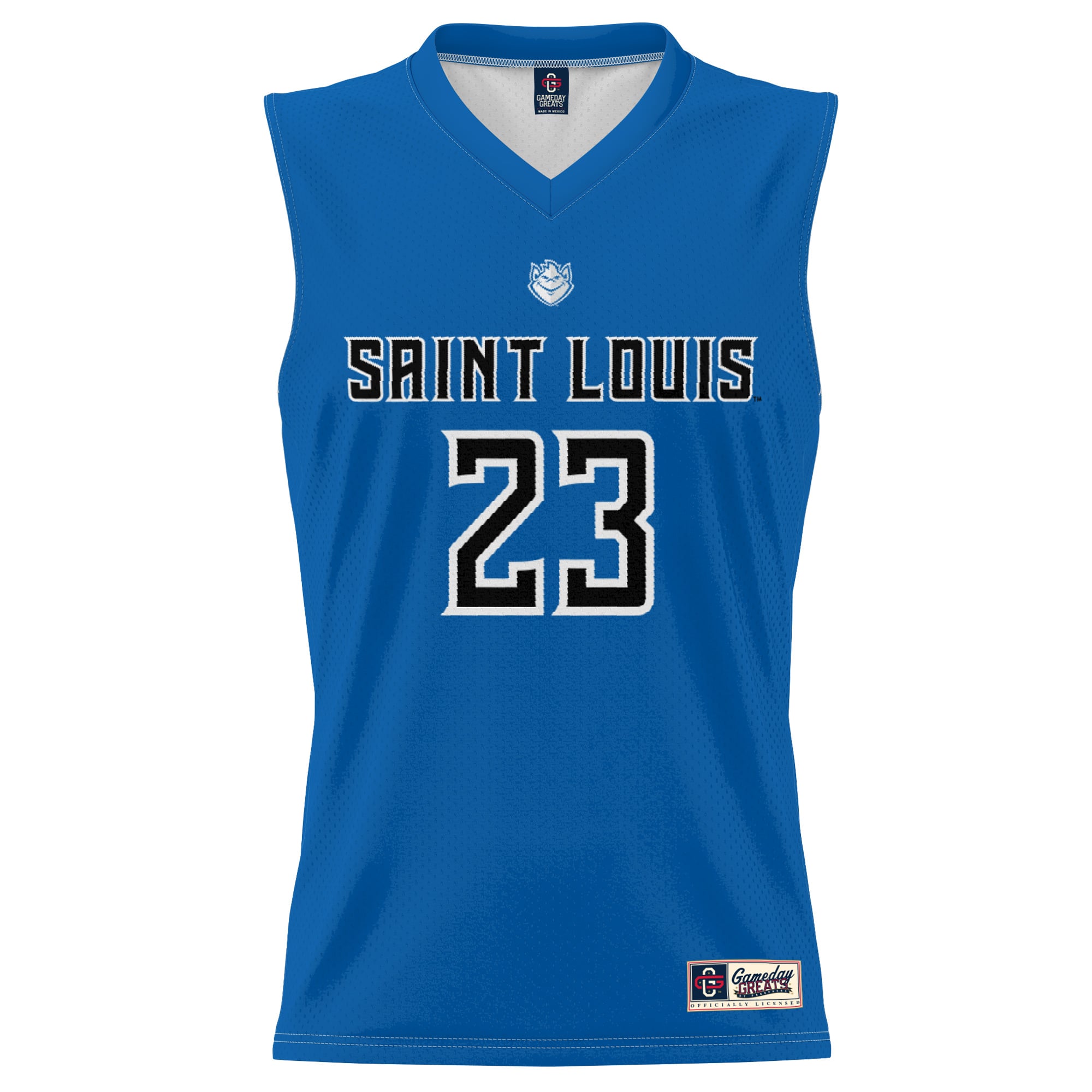 #23 Saint Louis Billikens Youth Lightweight Basketball Jersey Blue - front view