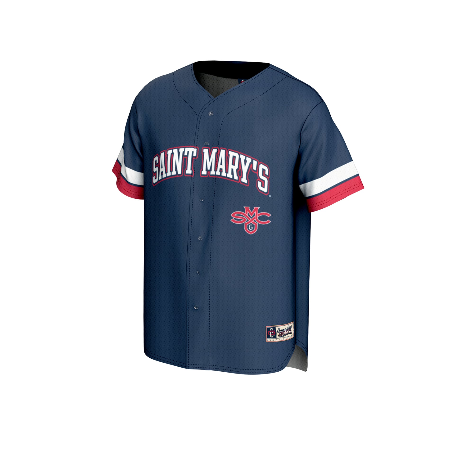 Saint Mary's Gaels Unisex Spirit Baseball Jersey Navy - front view