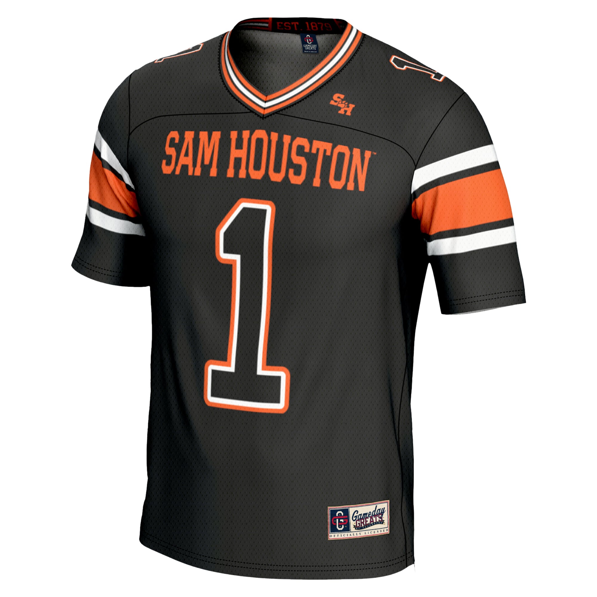 #1 Sam Houston State Bearkats Endzone Football Jersey Black - back view