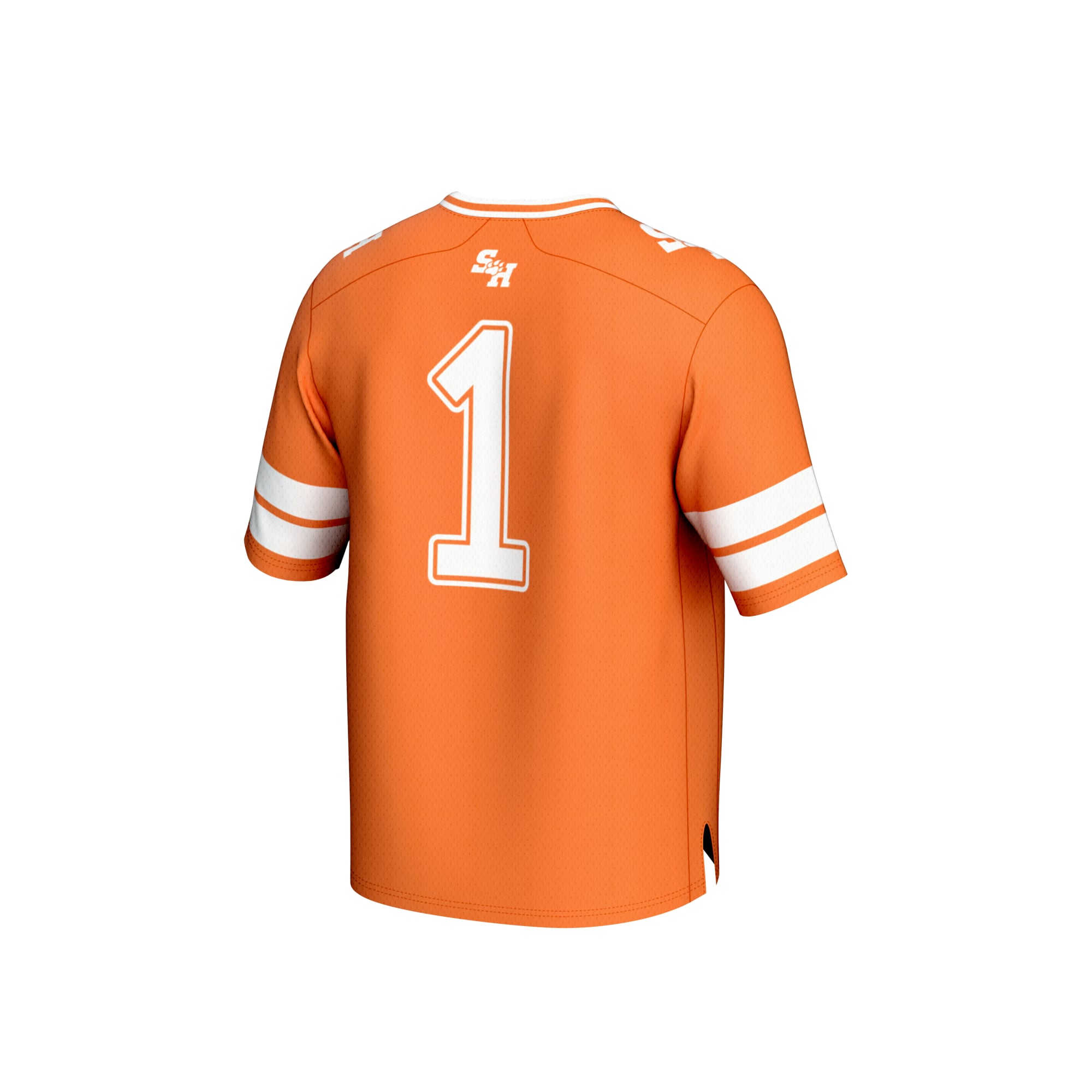 #1 Sam Houston State Bearkats Lightweight Collegiate Football Fashion Jersey Orange - back view