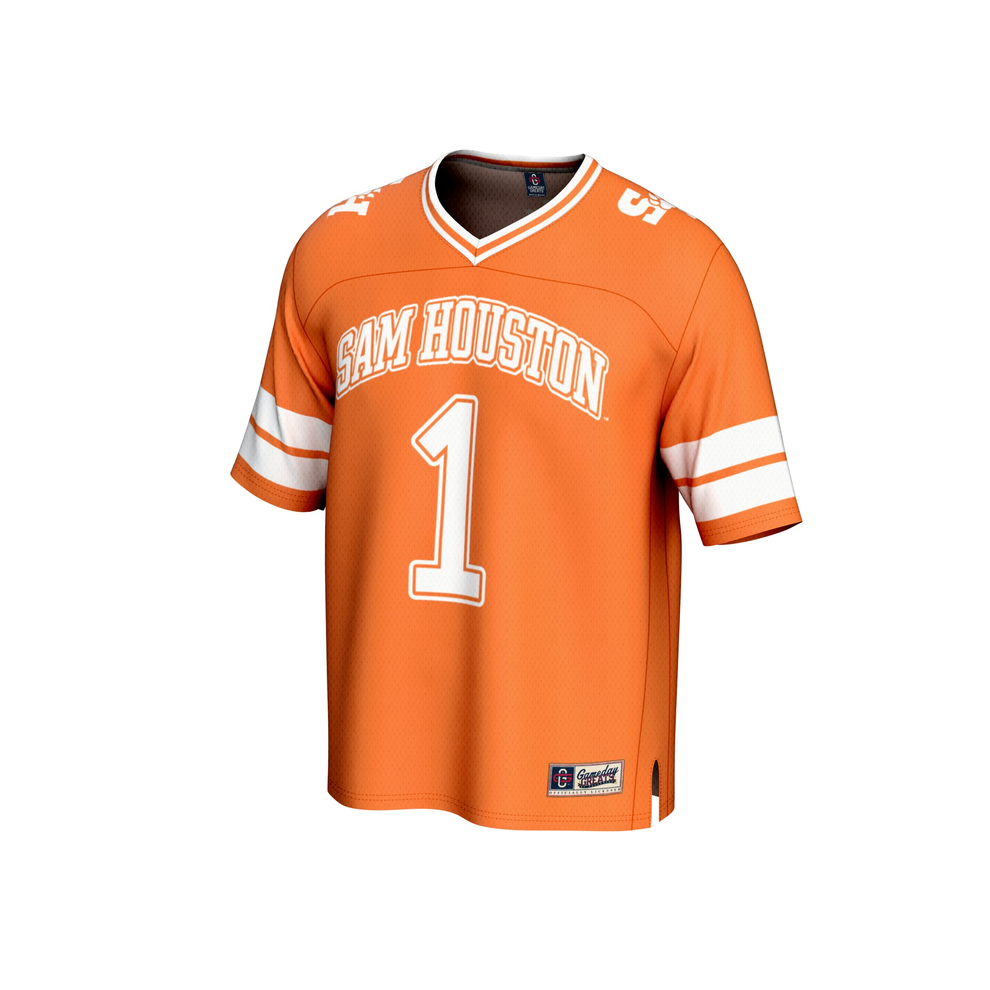 #1 Sam Houston State Bearkats Lightweight Collegiate Football Fashion Jersey Orange - front view