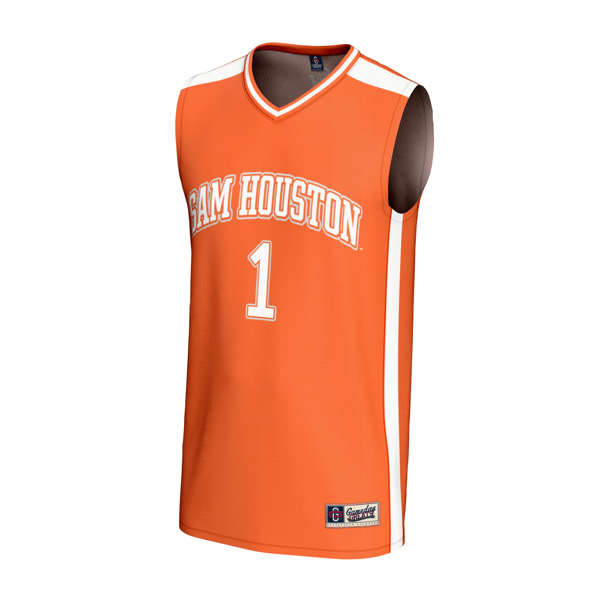#1 Sam Houston State Bearkats Youth Lightweight Collegiate Basketball Fashion Jersey - front view