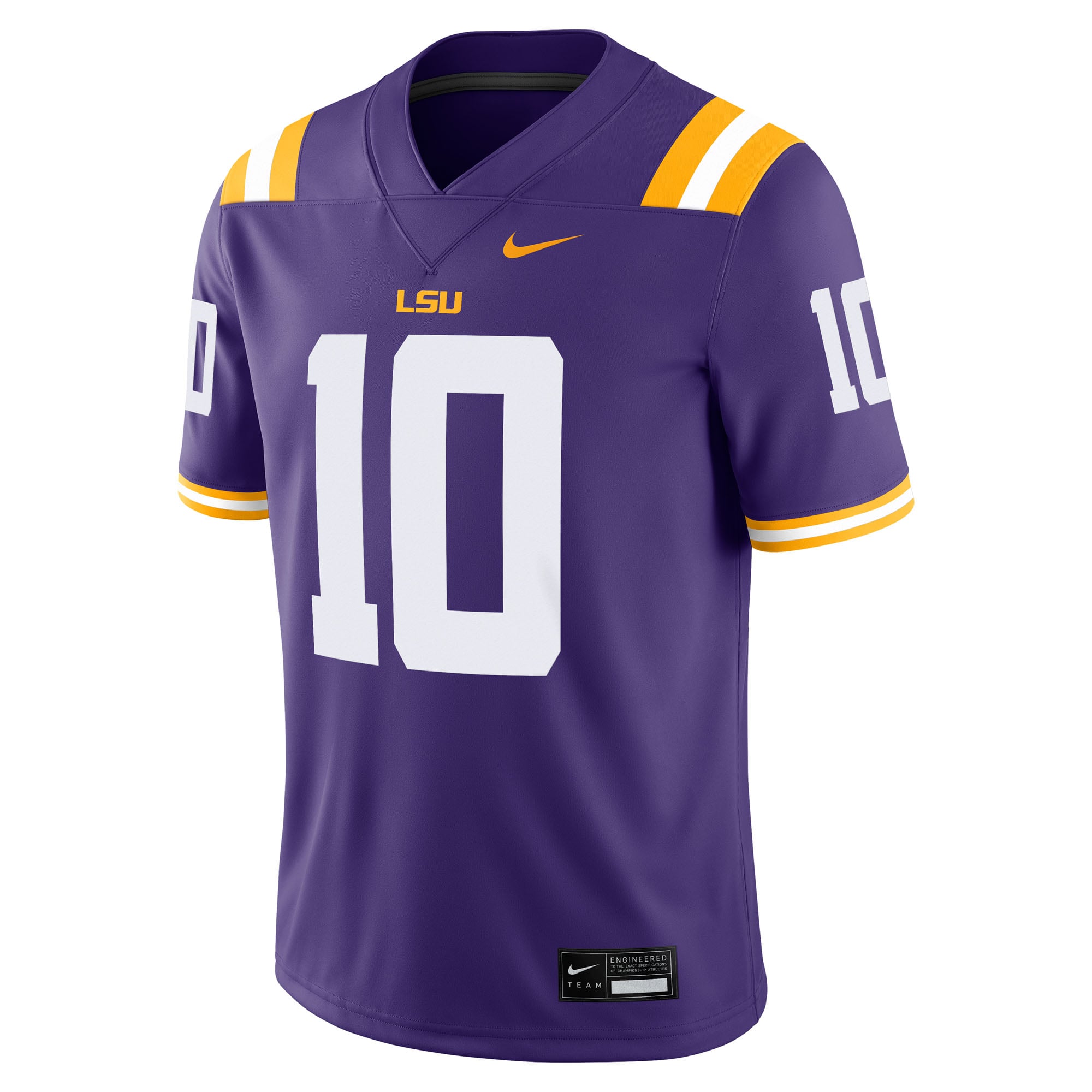 Sam Leavitt LSU Tigers Home Jersey Purple - front view