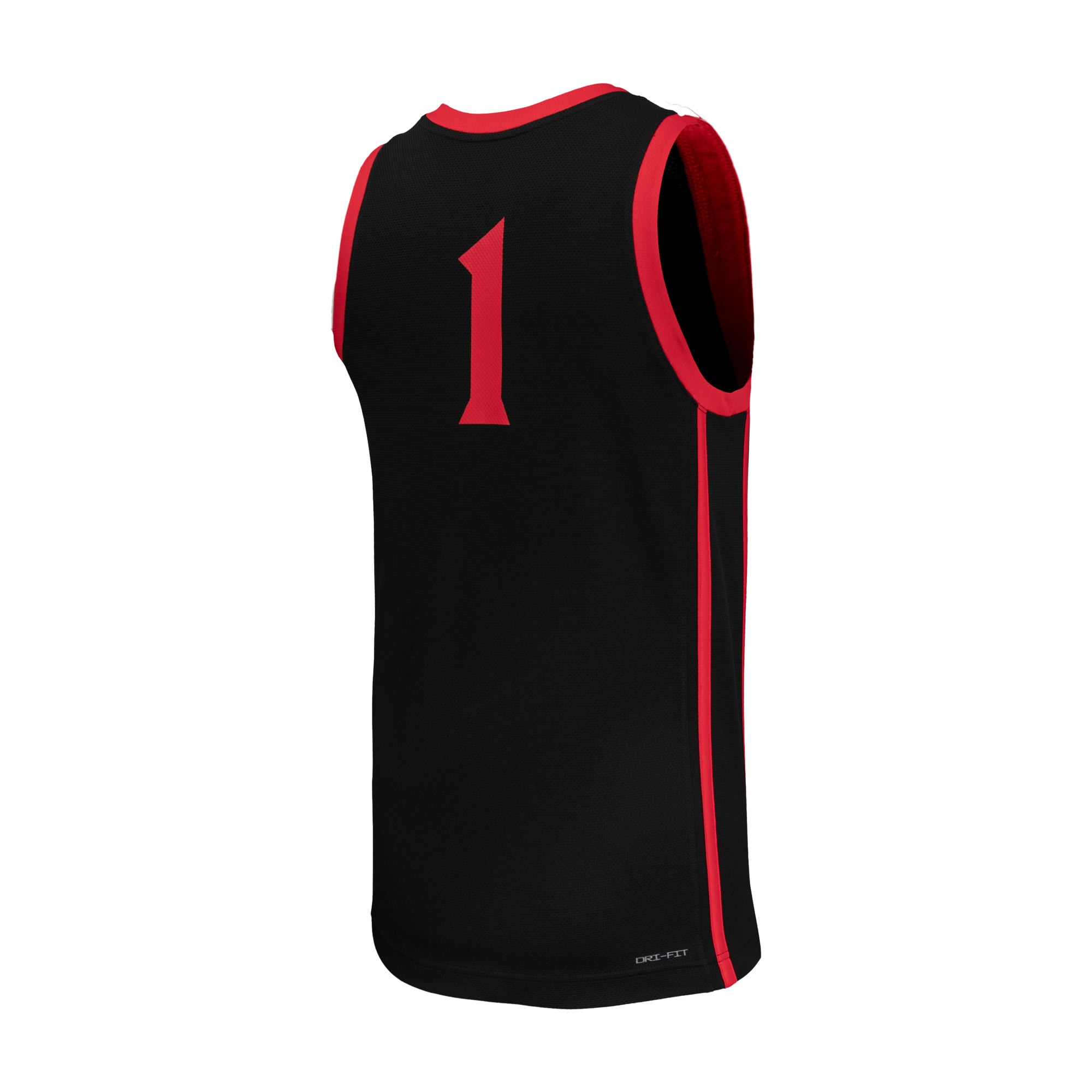 #1 San Diego State Aztecs Basketball Jersey Black - back view