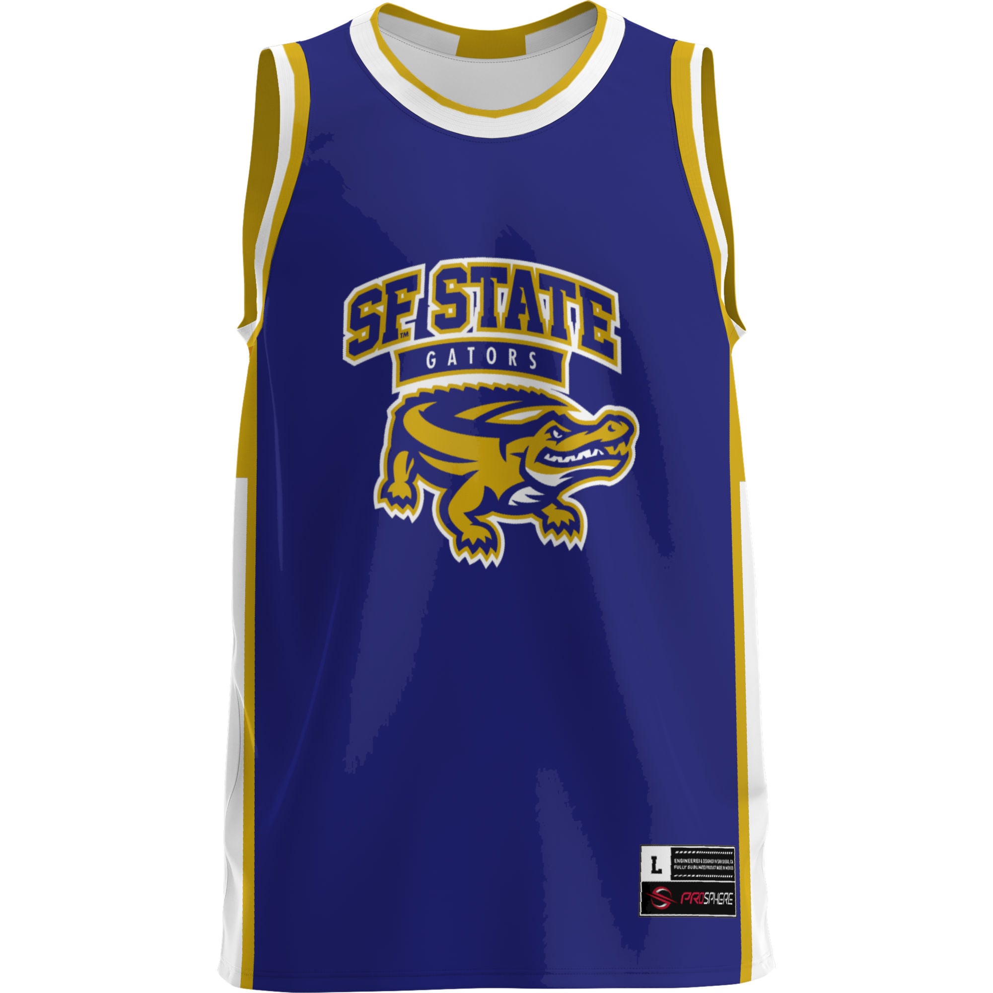 San Francisco State Gators Lightweight Basketball Jersey Purple - front view