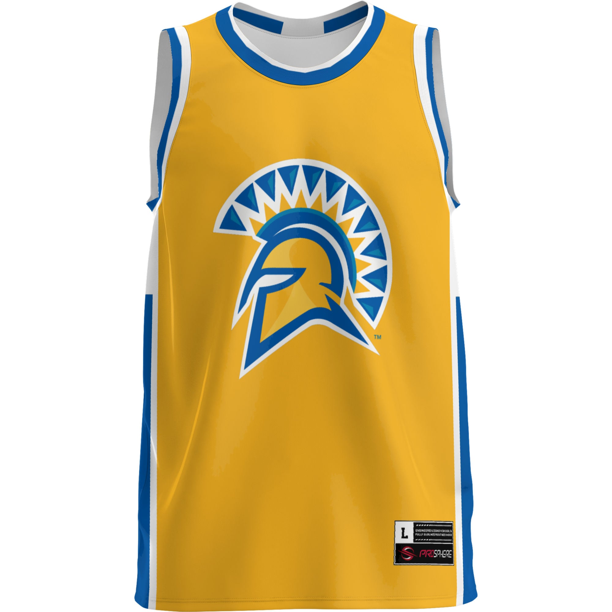 San Jose State Spartans Lightweight Basketball Jersey Blue - front view