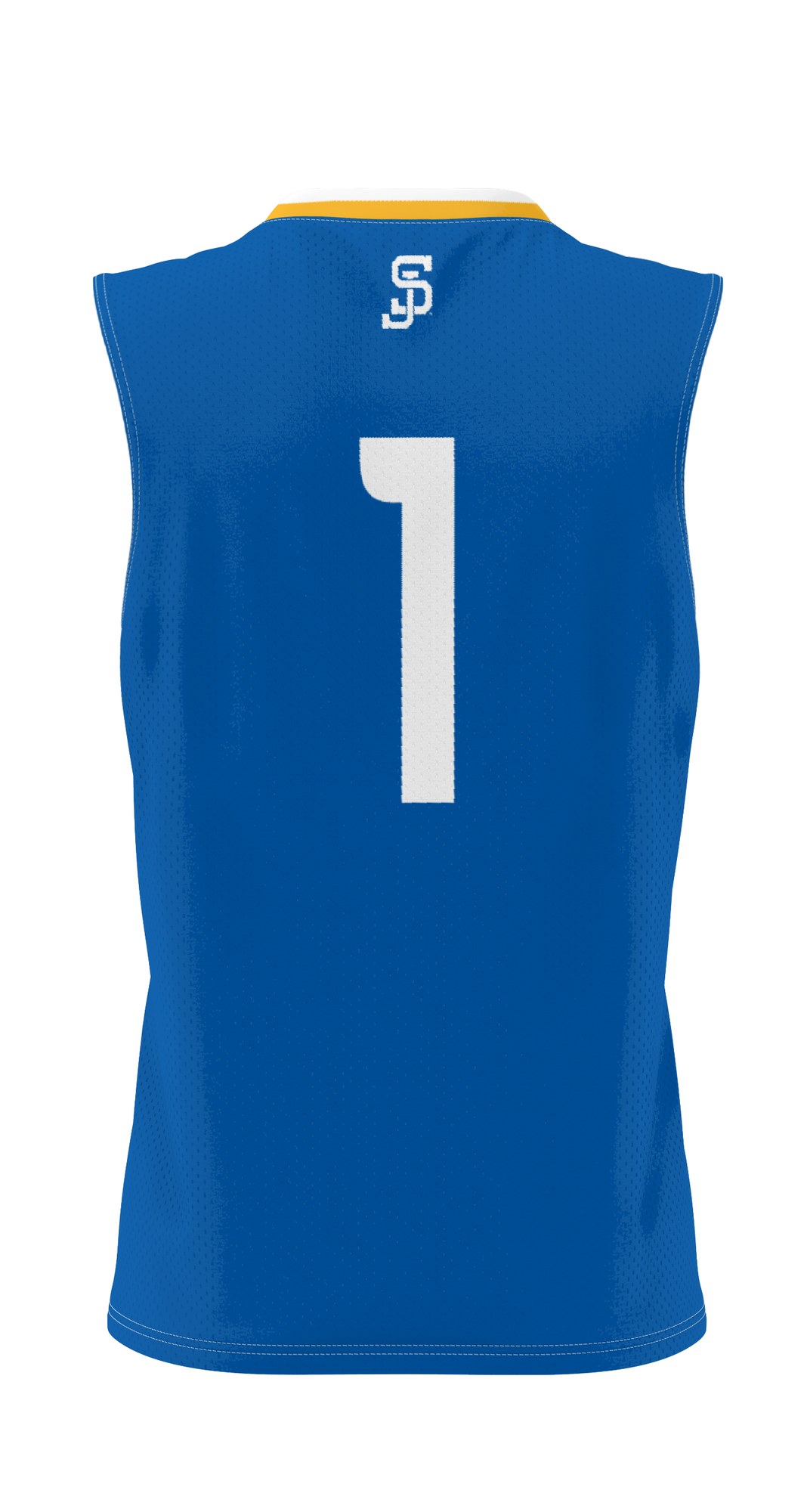 #1 San Jose State Spartans Lightweight Basketball Jersey Royal - back view