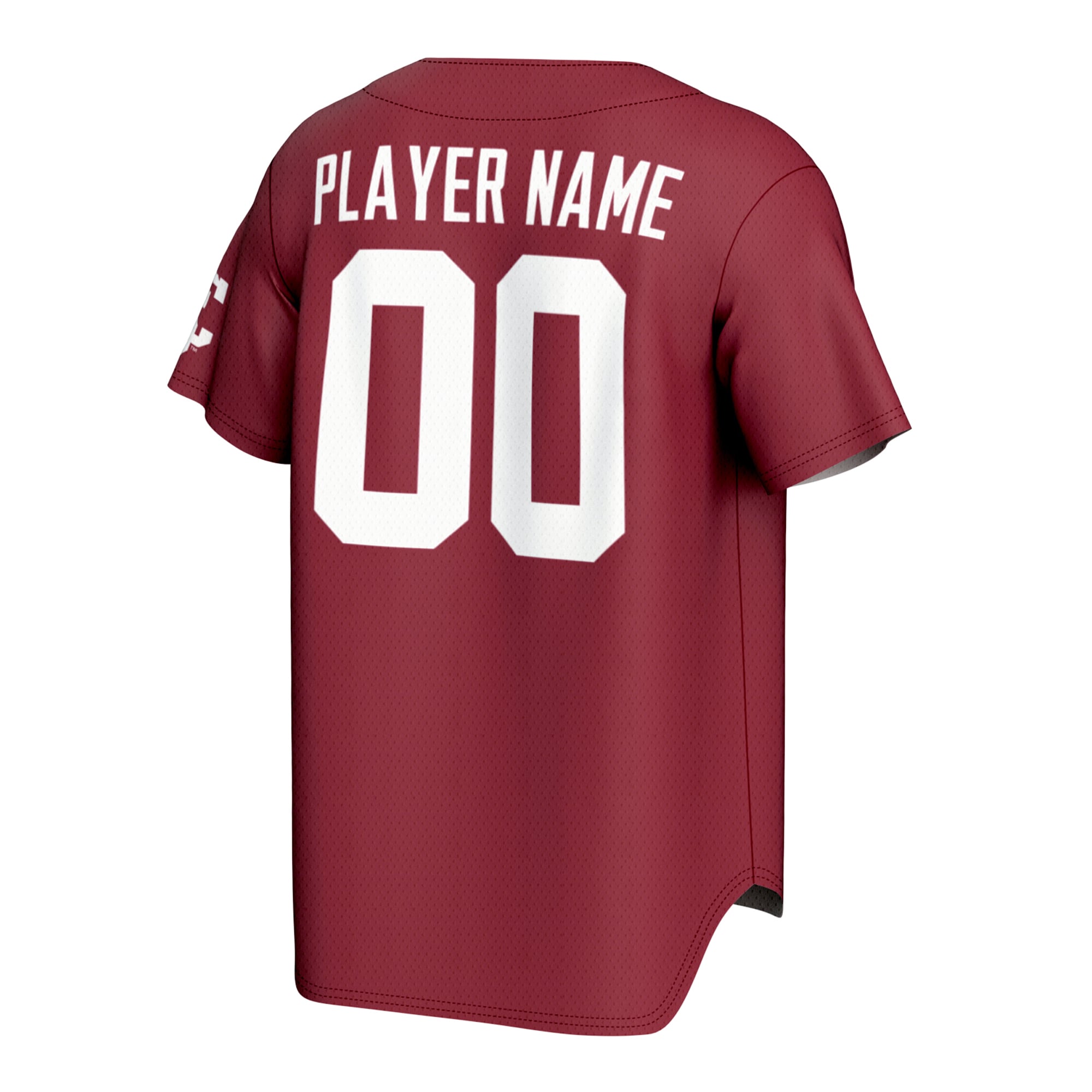 Santa Clara Broncos Unisex Lightweight Collegiate Baseball Fashion Jersey Red - back view