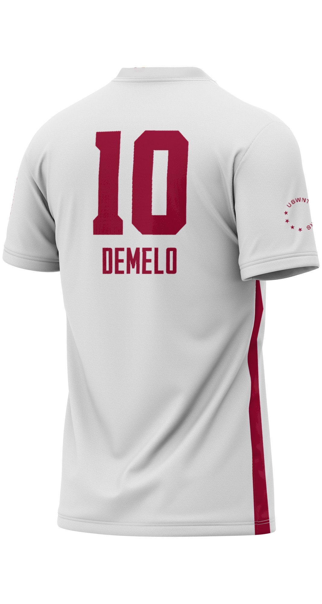 Savannah DeMelo USC Trojans Youth Lightweight Women's Soccer Jersey White - back view