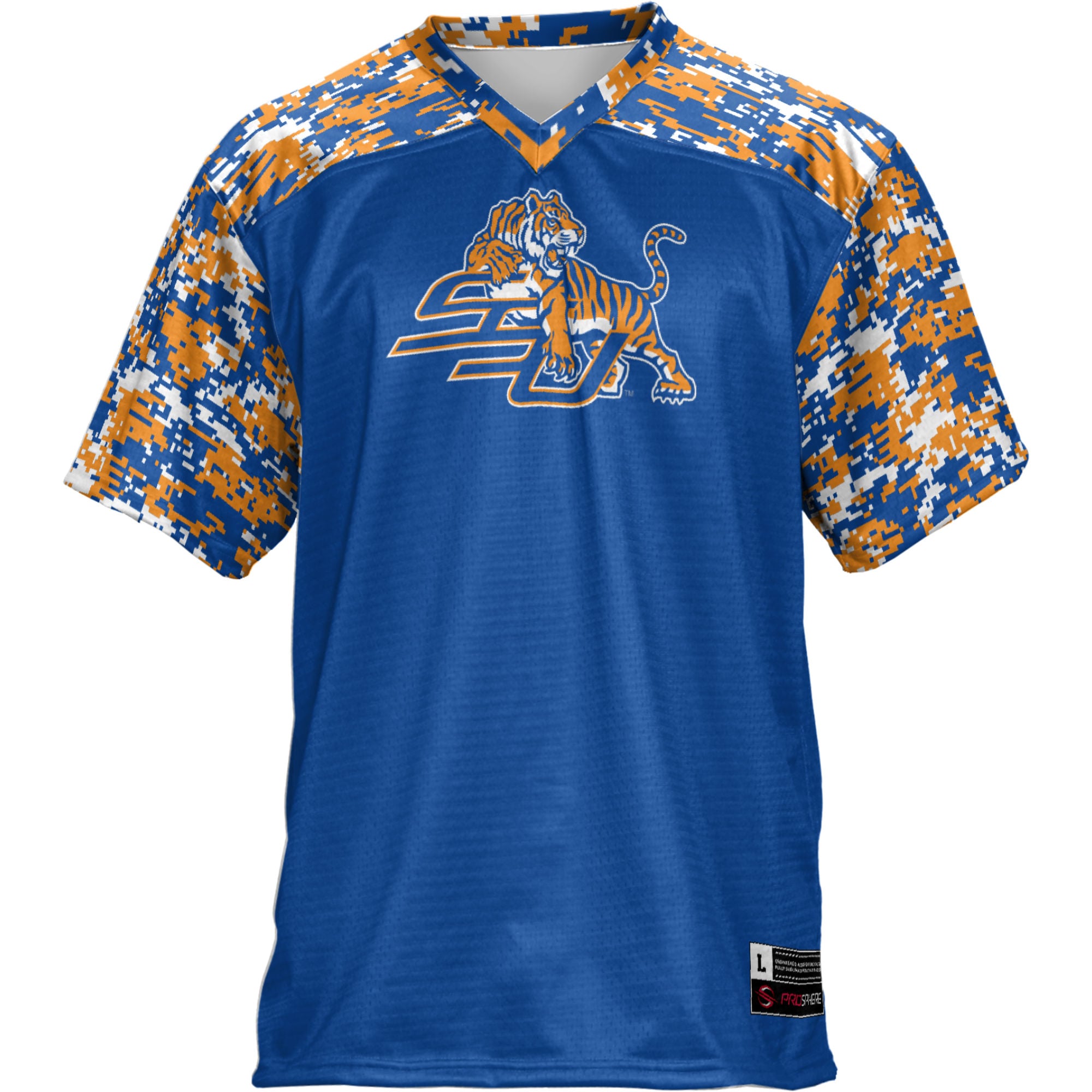 Savannah State Tigers Football Jersey Royal - front view