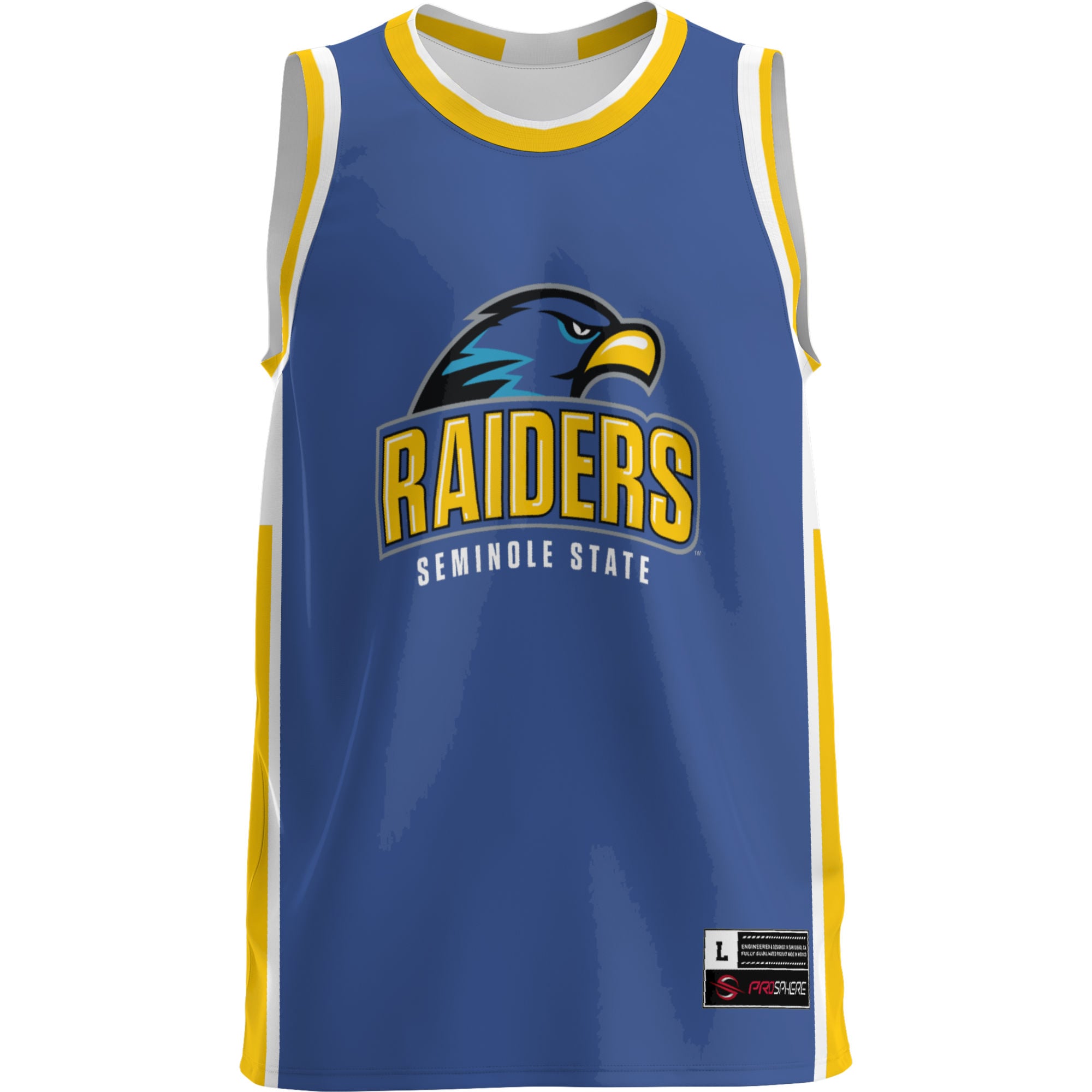 Seminole State Raiders Lightweight Basketball Jersey Blue - front view