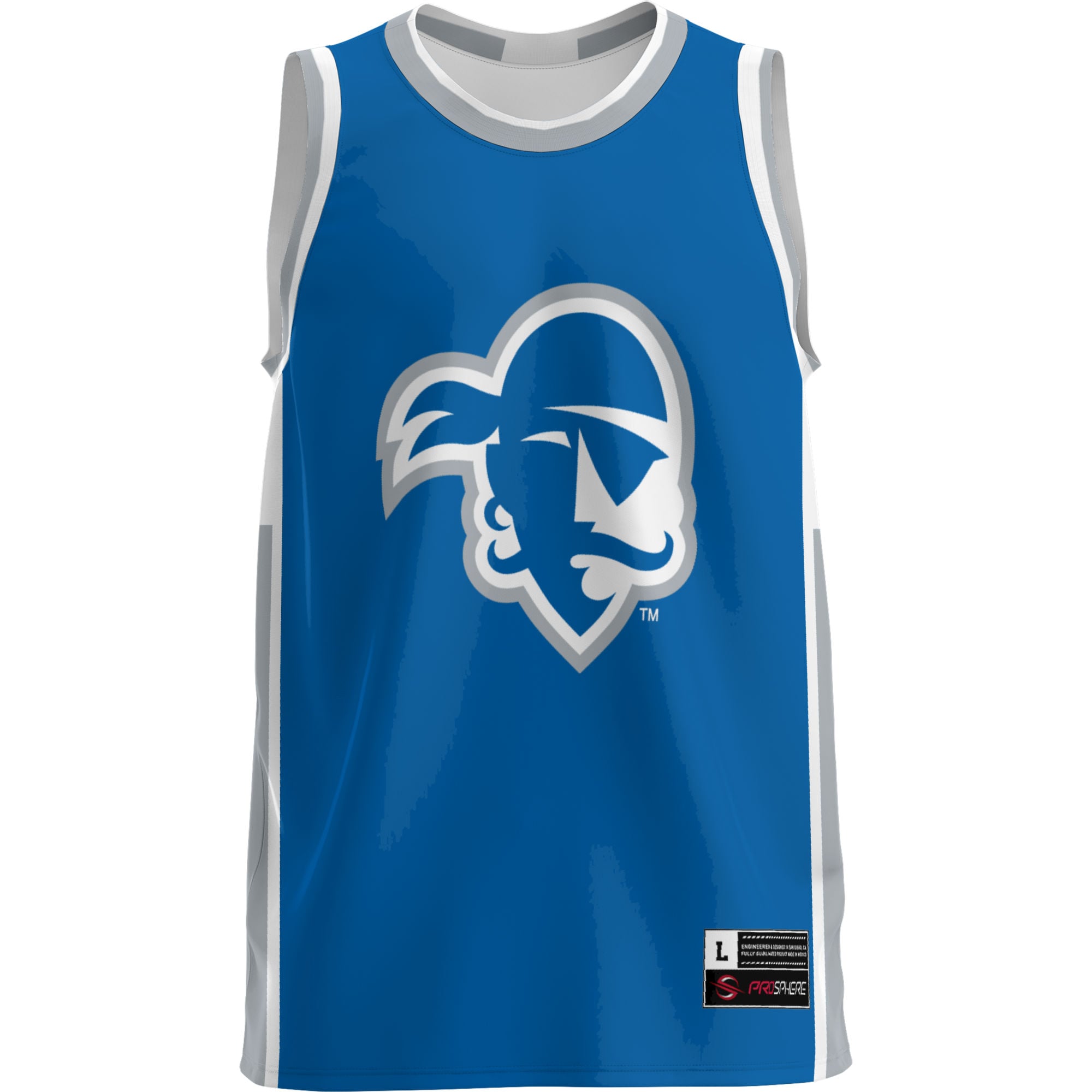 Seton Hall Pirates Lightweight Basketball Jersey Blue - front view