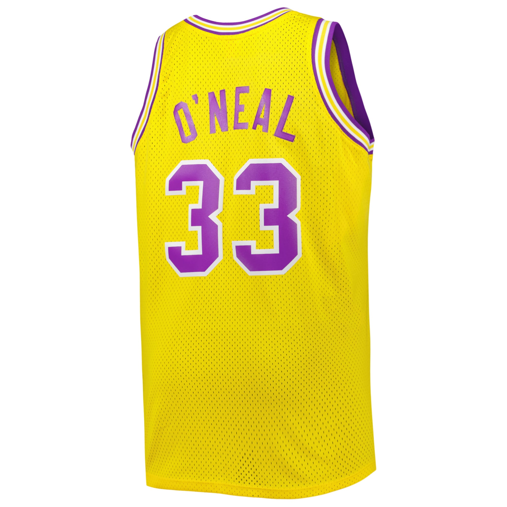 Shaquille O'Neal LSU Tigers 1990/91 Big & Tall Jersey Gold - back view