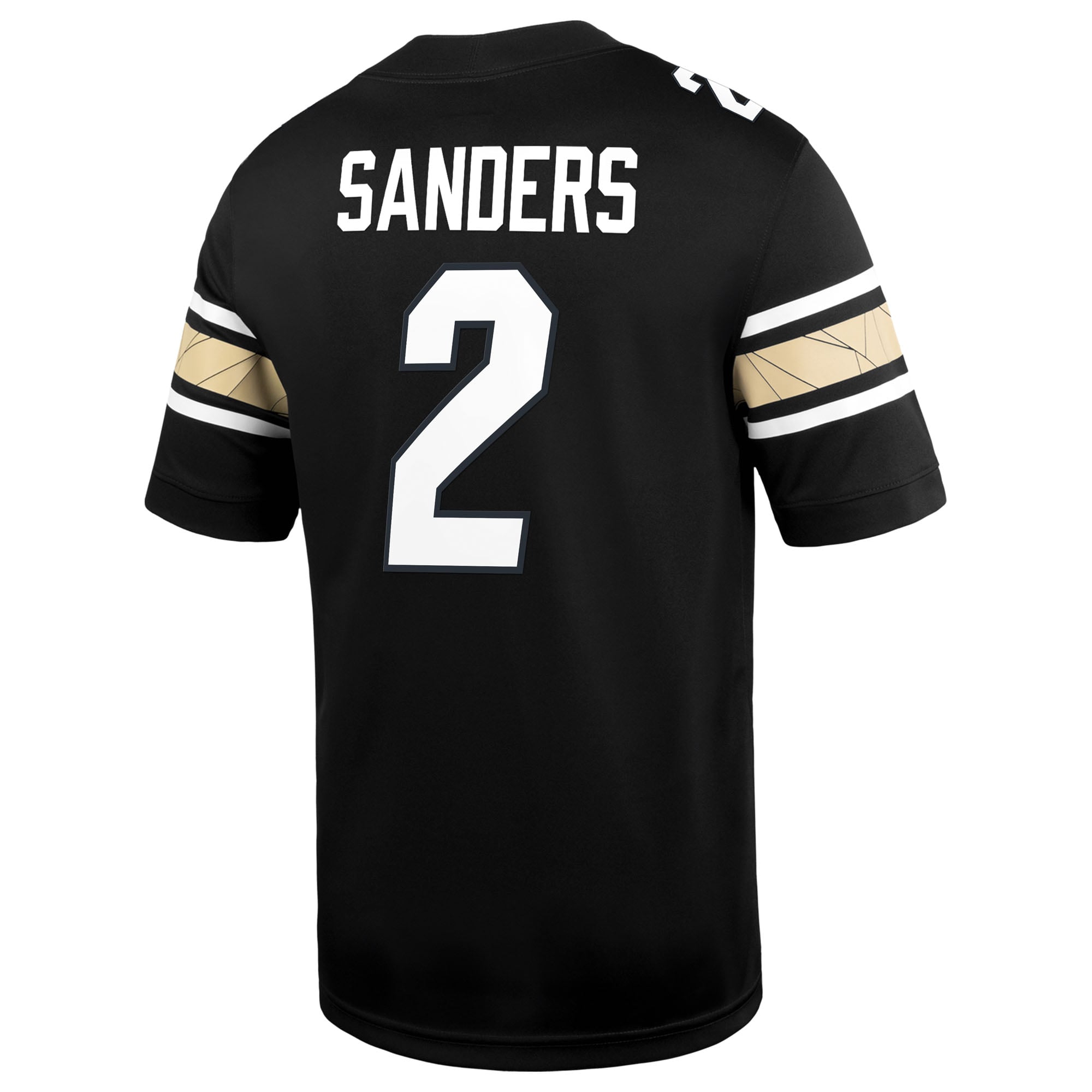 Shedeur Sanders Colorado Buffaloes Alternate Alumni Jersey Black - back view